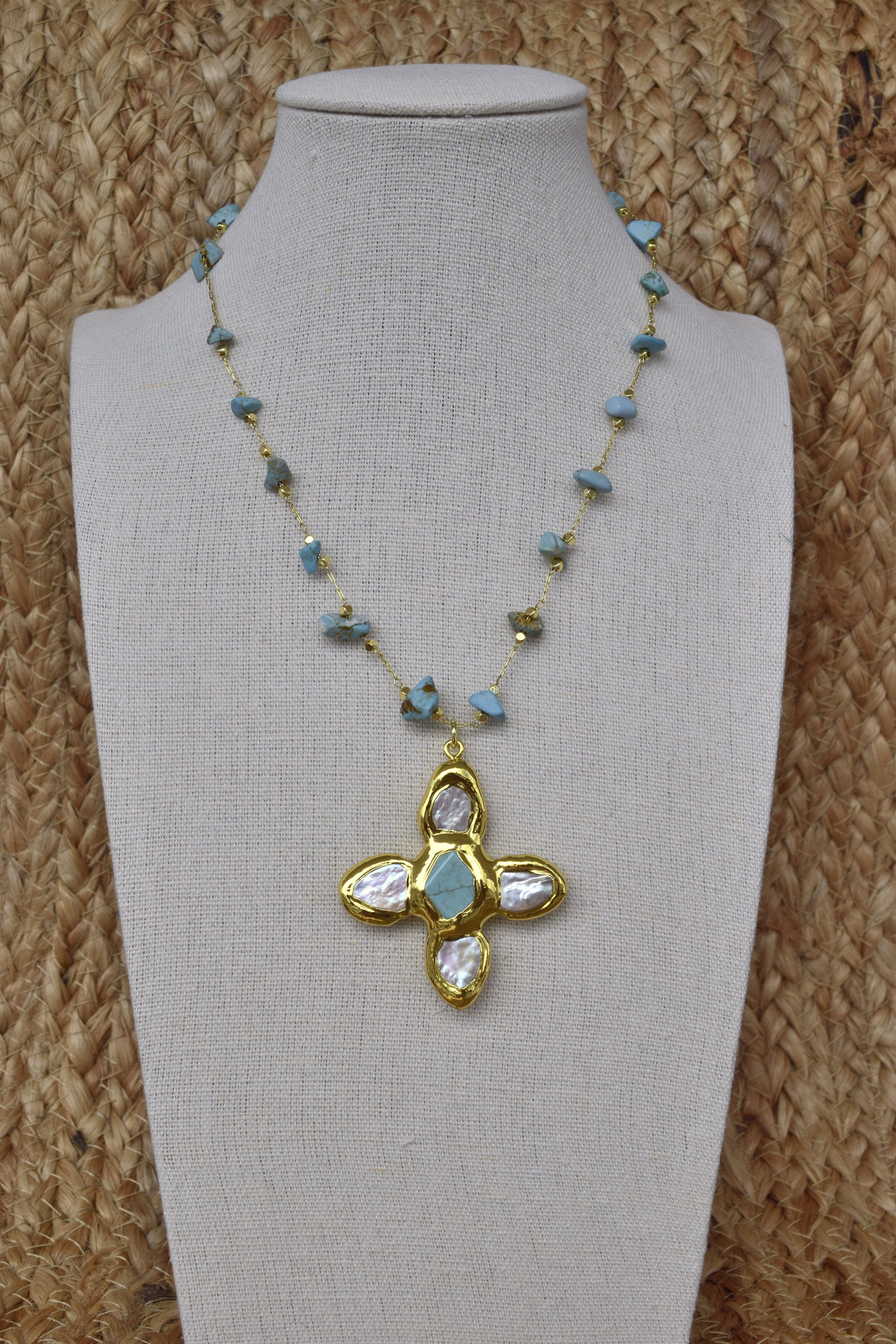 Deep Waters Cross Necklace