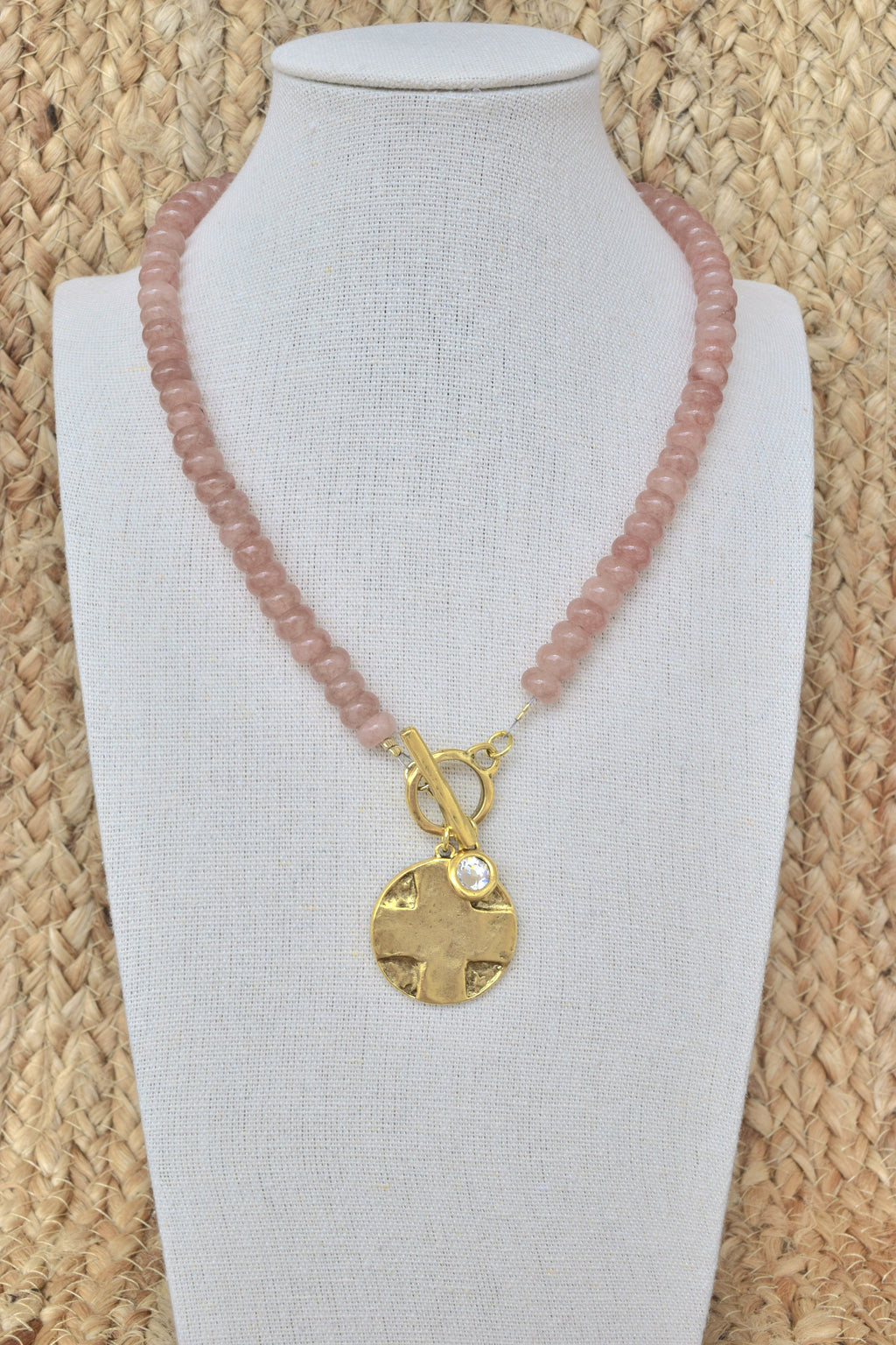 Cross & The Lords Prayer pendant necklace