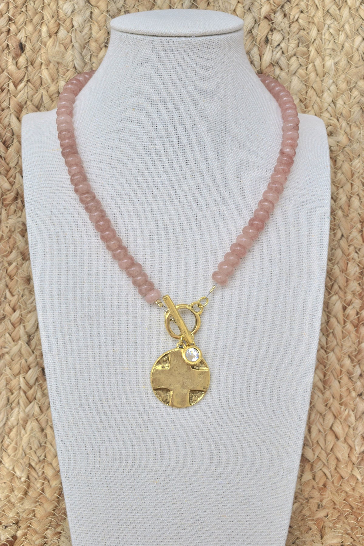 Cross & The Lords Prayer pendant necklace