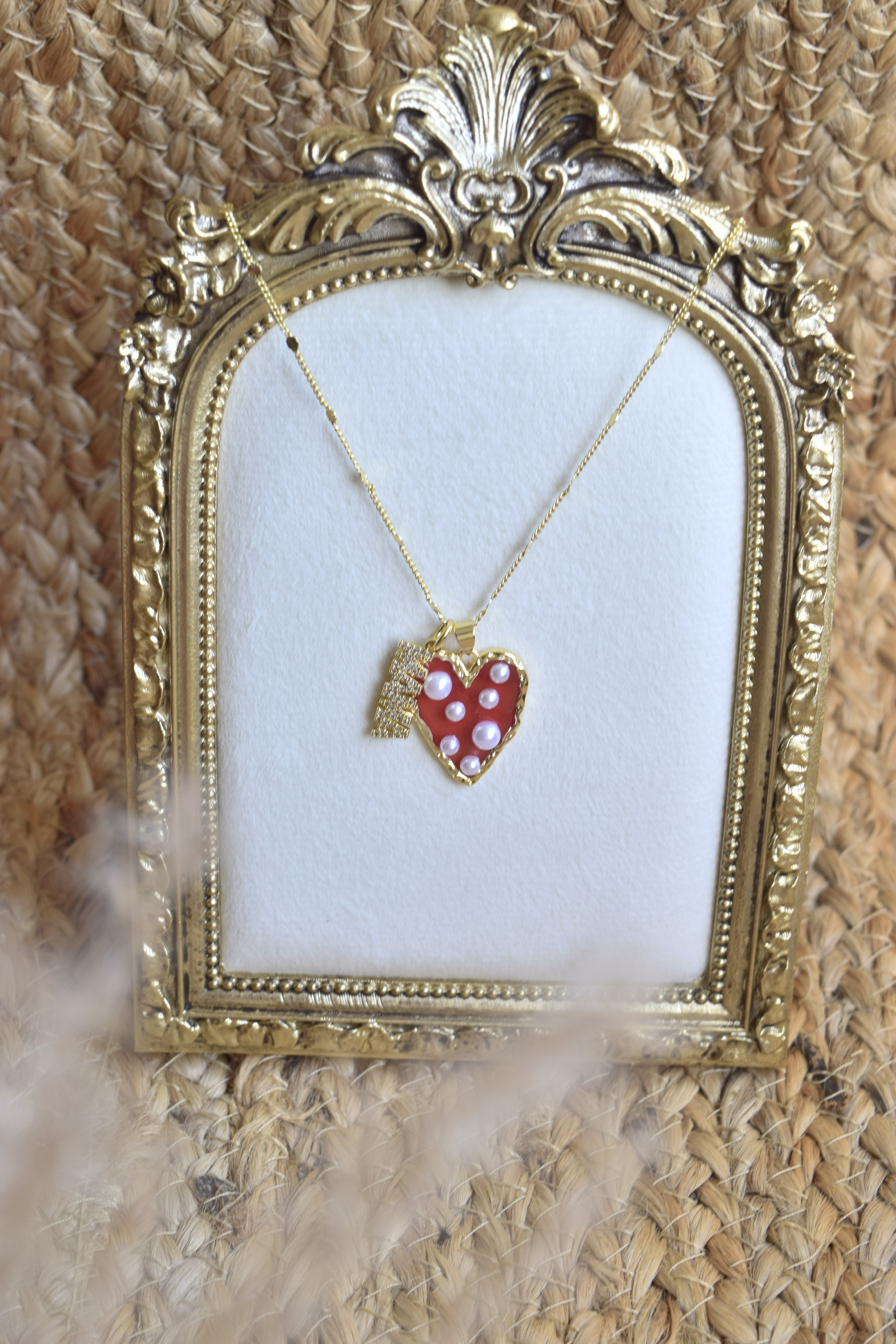 The Mama & heart necklace- Gold filled necklace