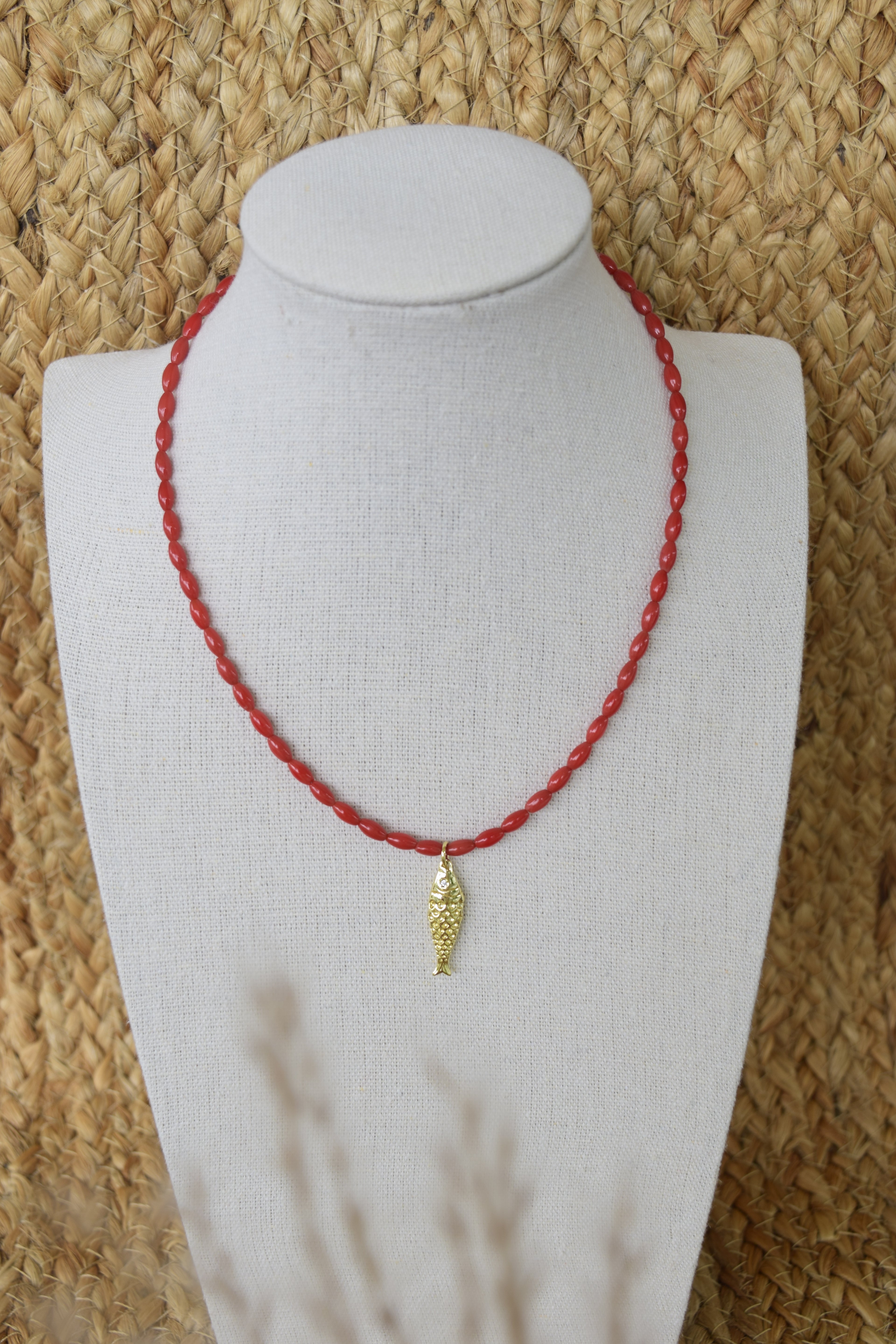 Catch of Faith - Gold Filled & Bamboo Necklace