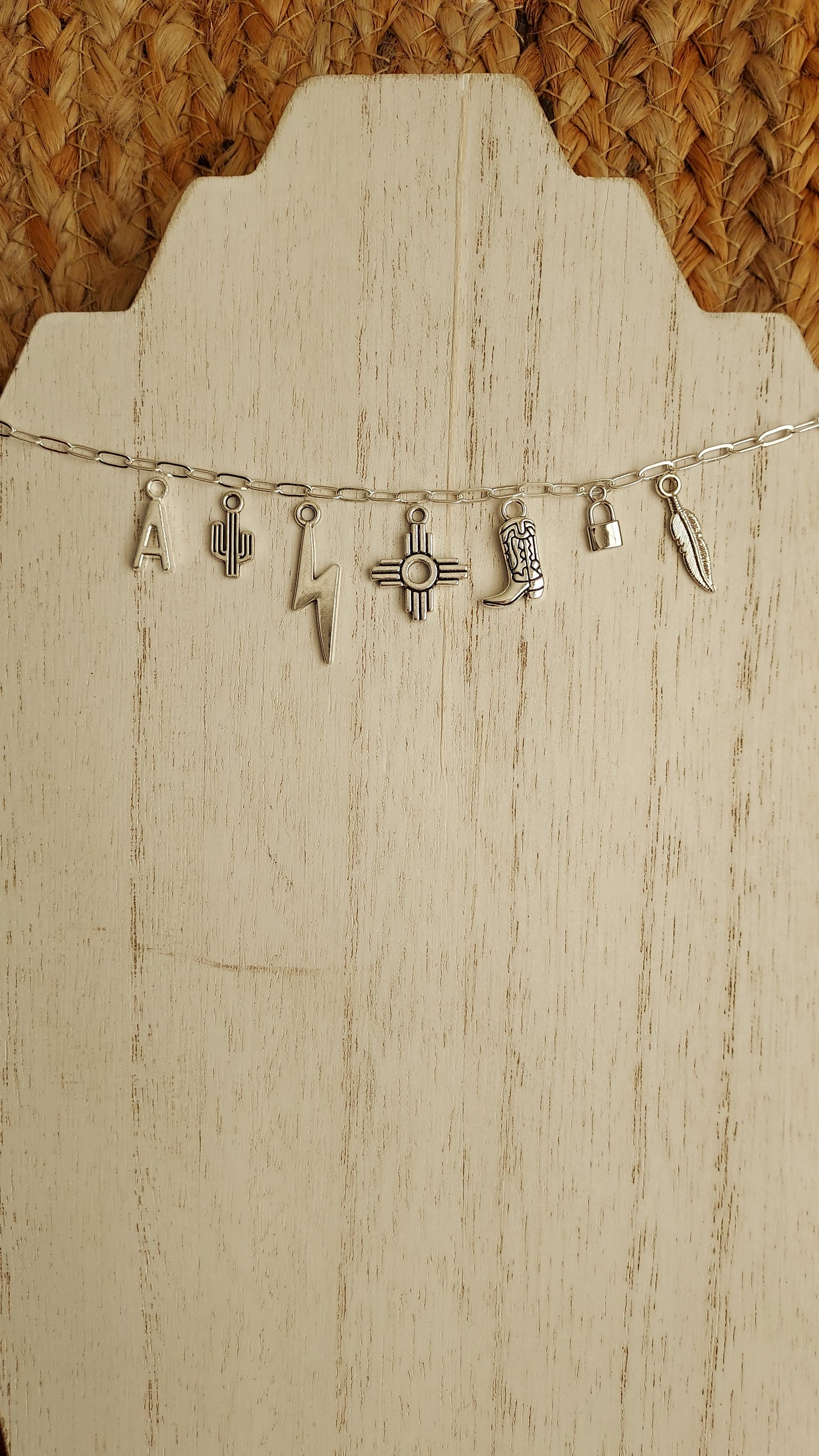 Custom Cowgirl charm necklaces (select your base)