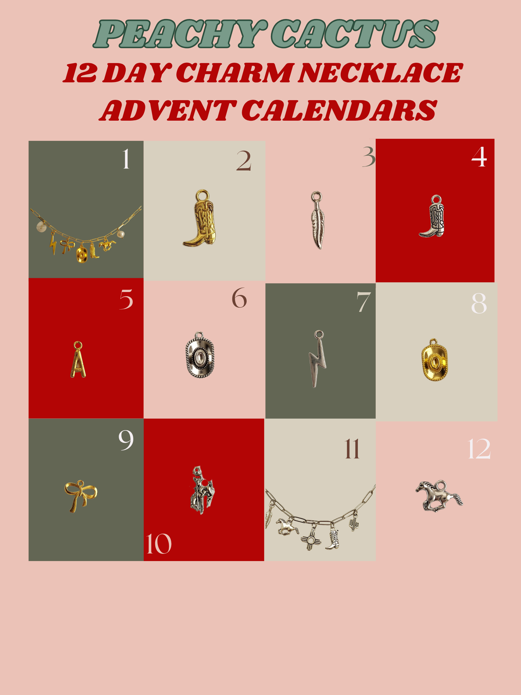12 day Charm Necklace Advent