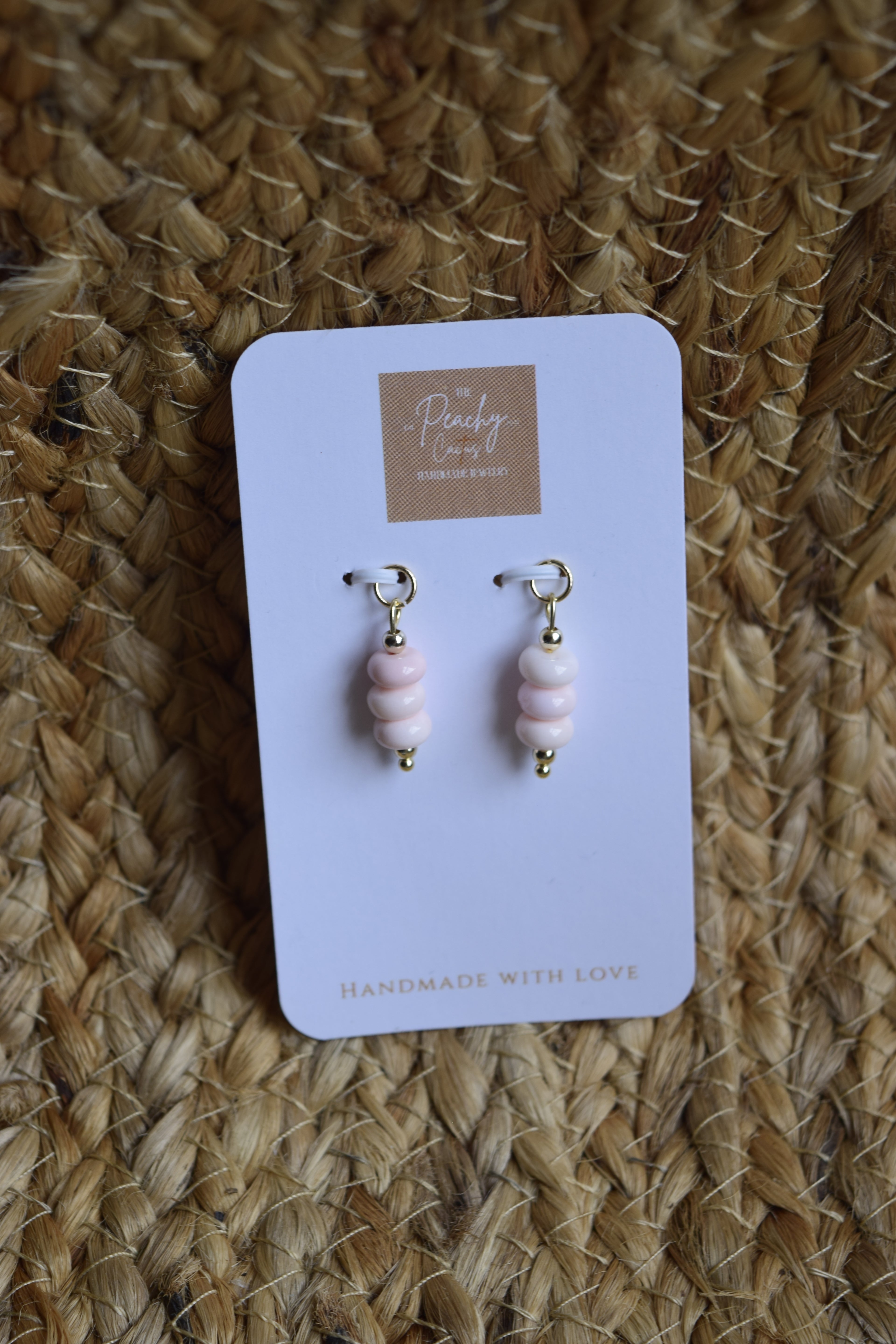 Pretty in pink Hoop Charms