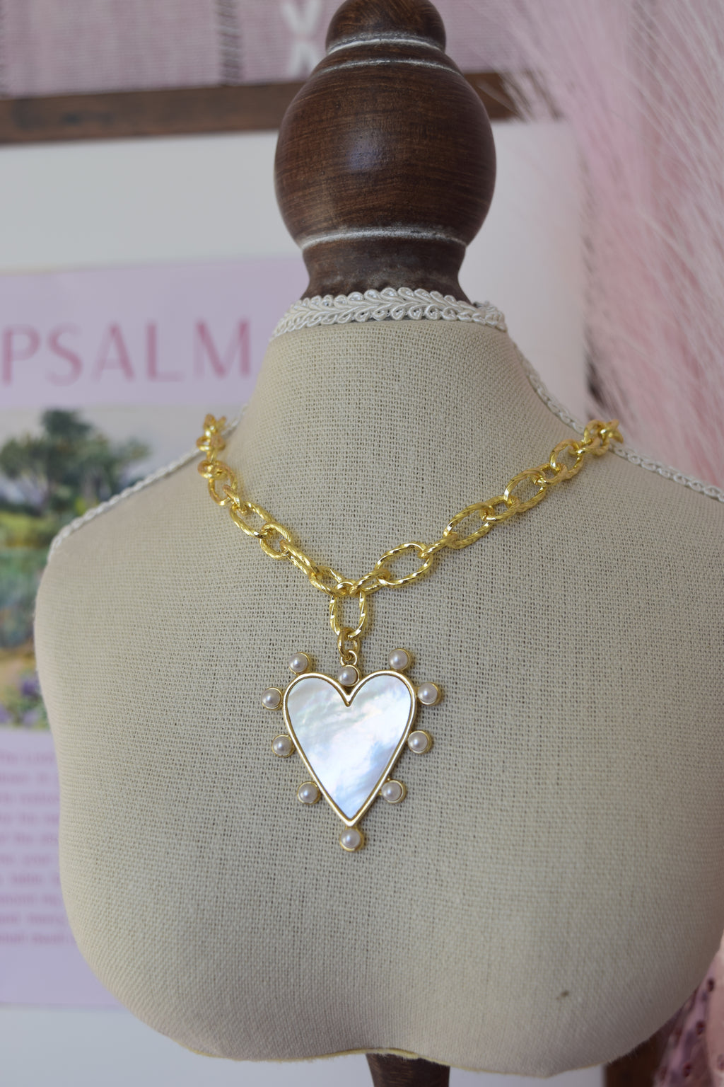 Heart of gold necklace