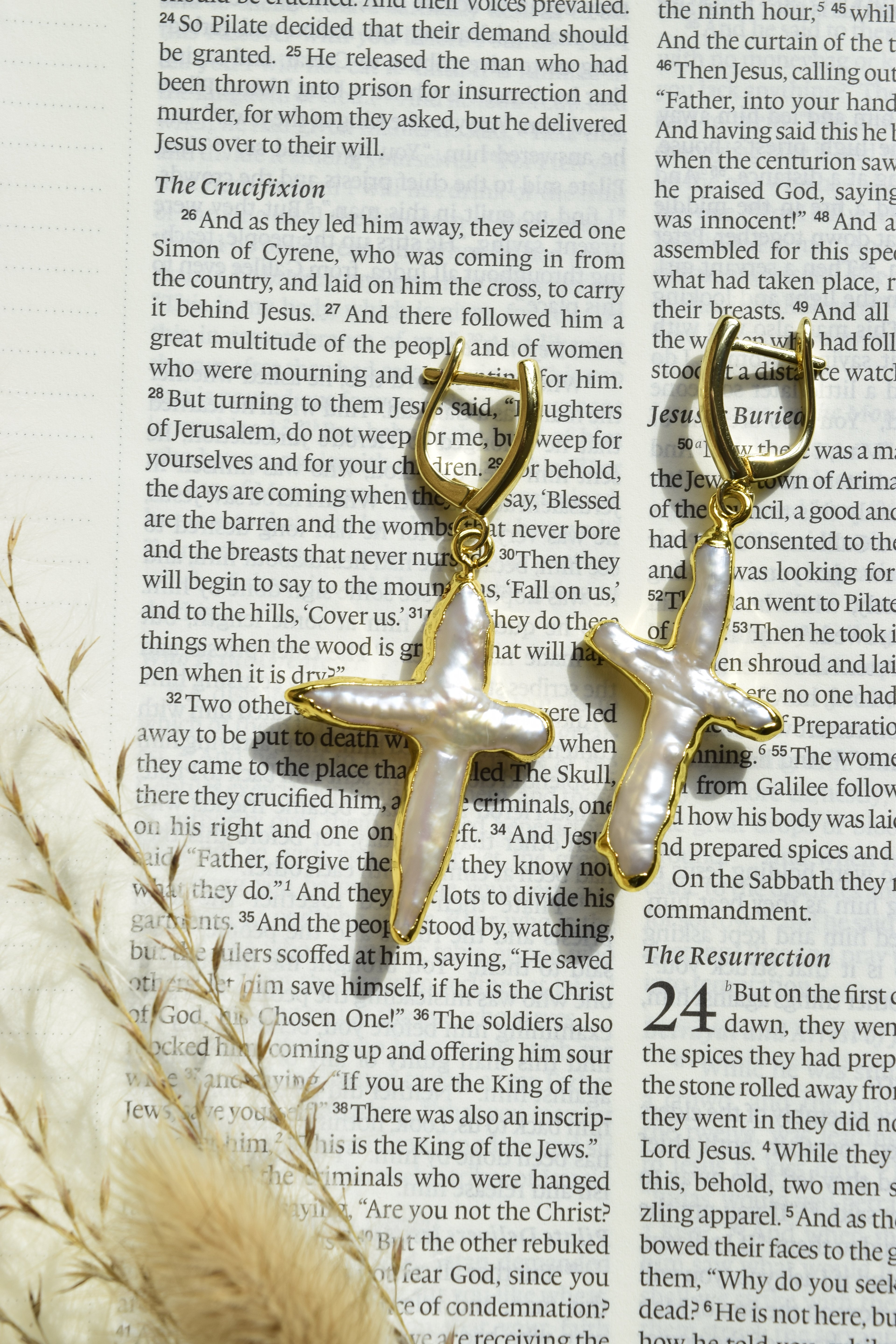 By His Grace Freshwater Pearl Hoops - Sterling Silver