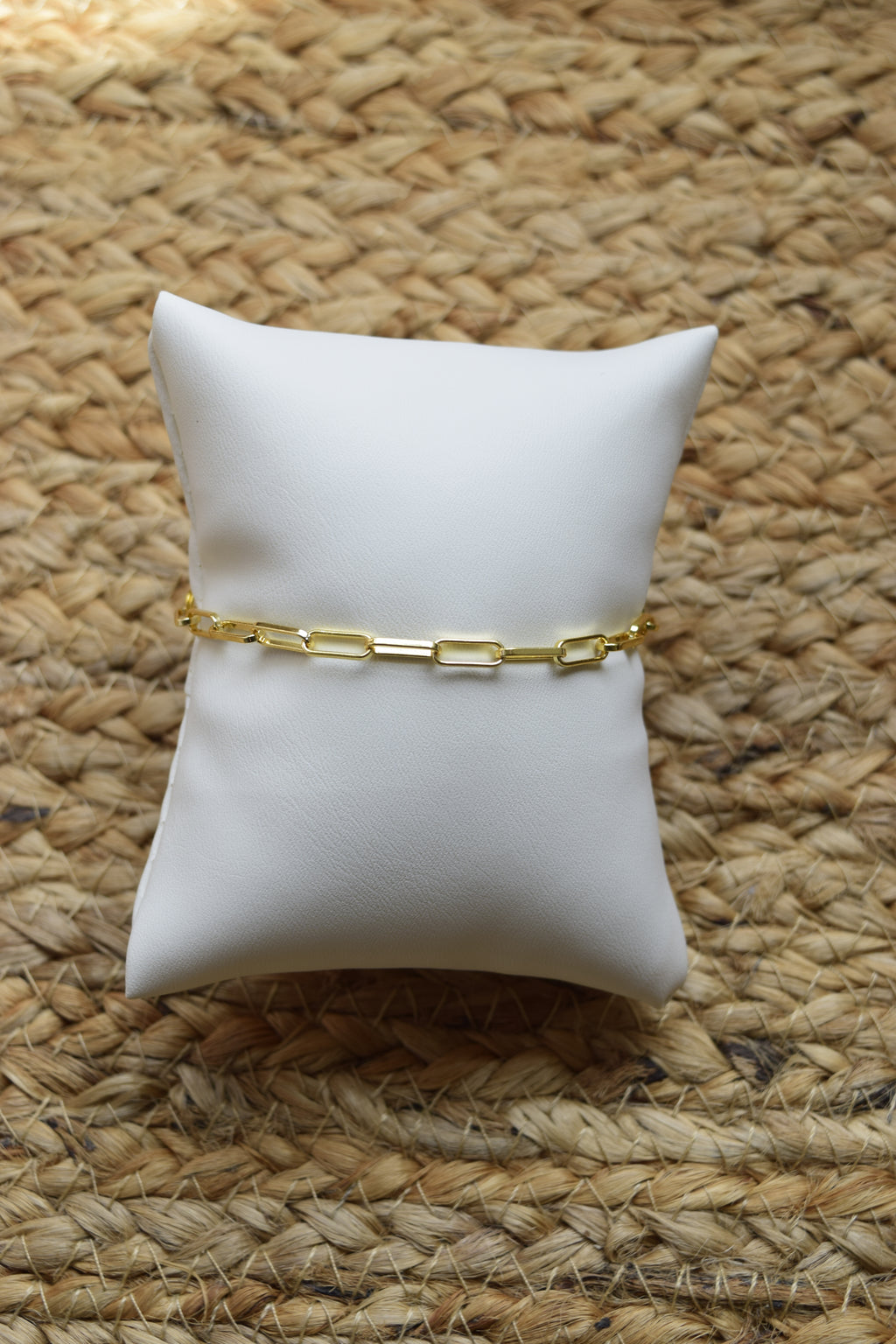 Dainty Gold Paperclip Bracelet