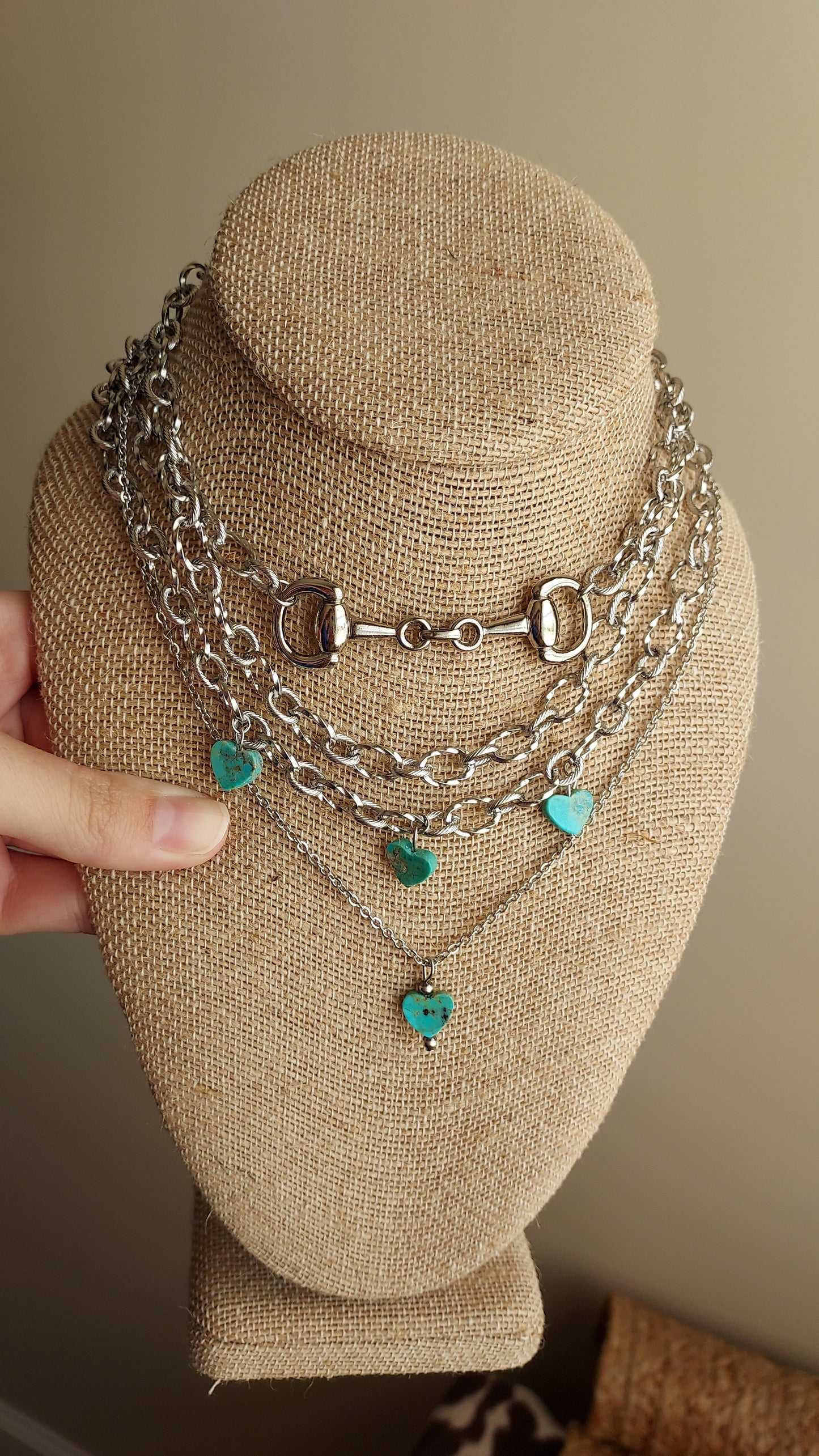 Twisted rope necklace