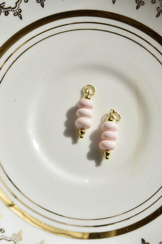 Pretty in pink Hoop charms