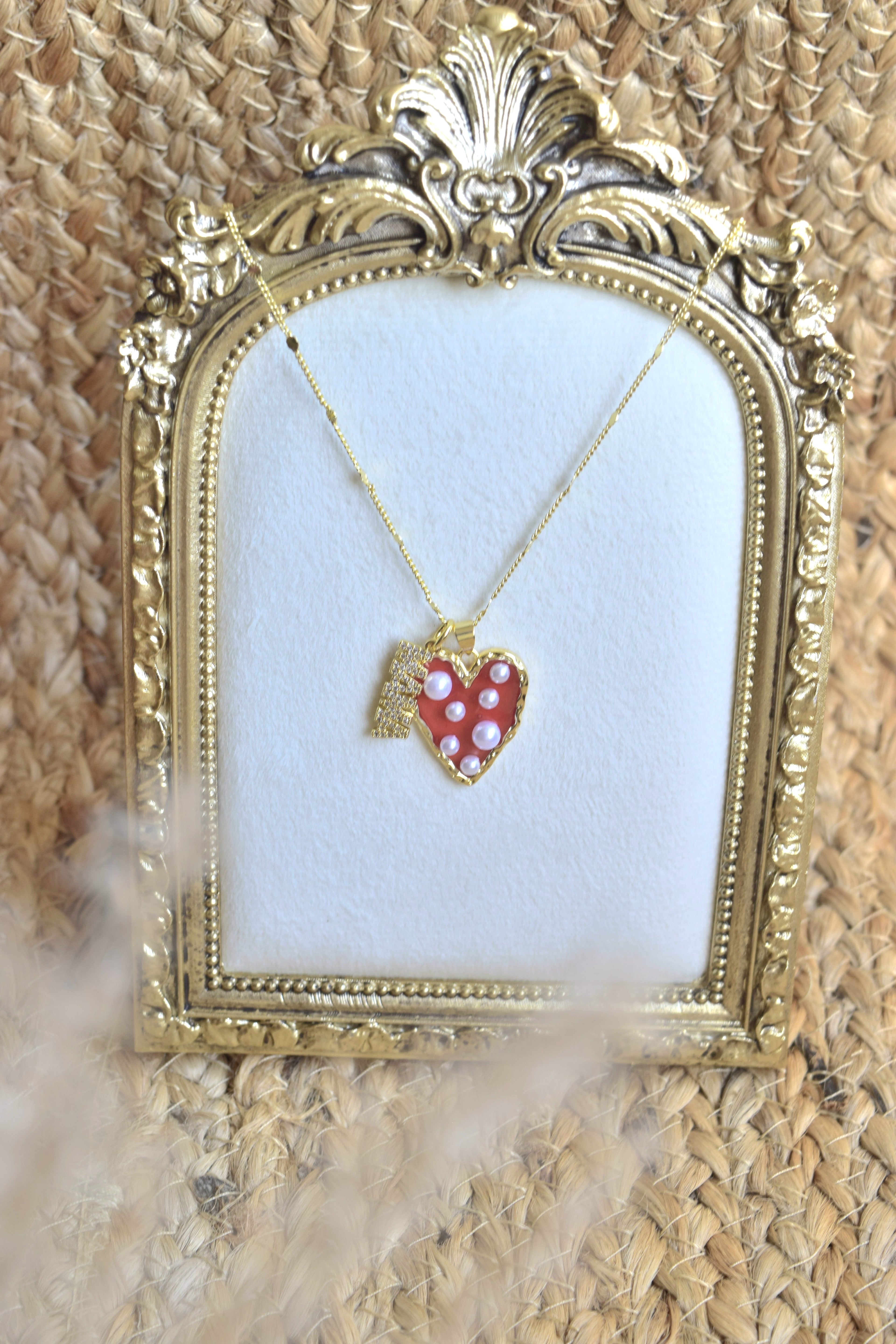 The Mama & Heart Necklace- Gold Filled