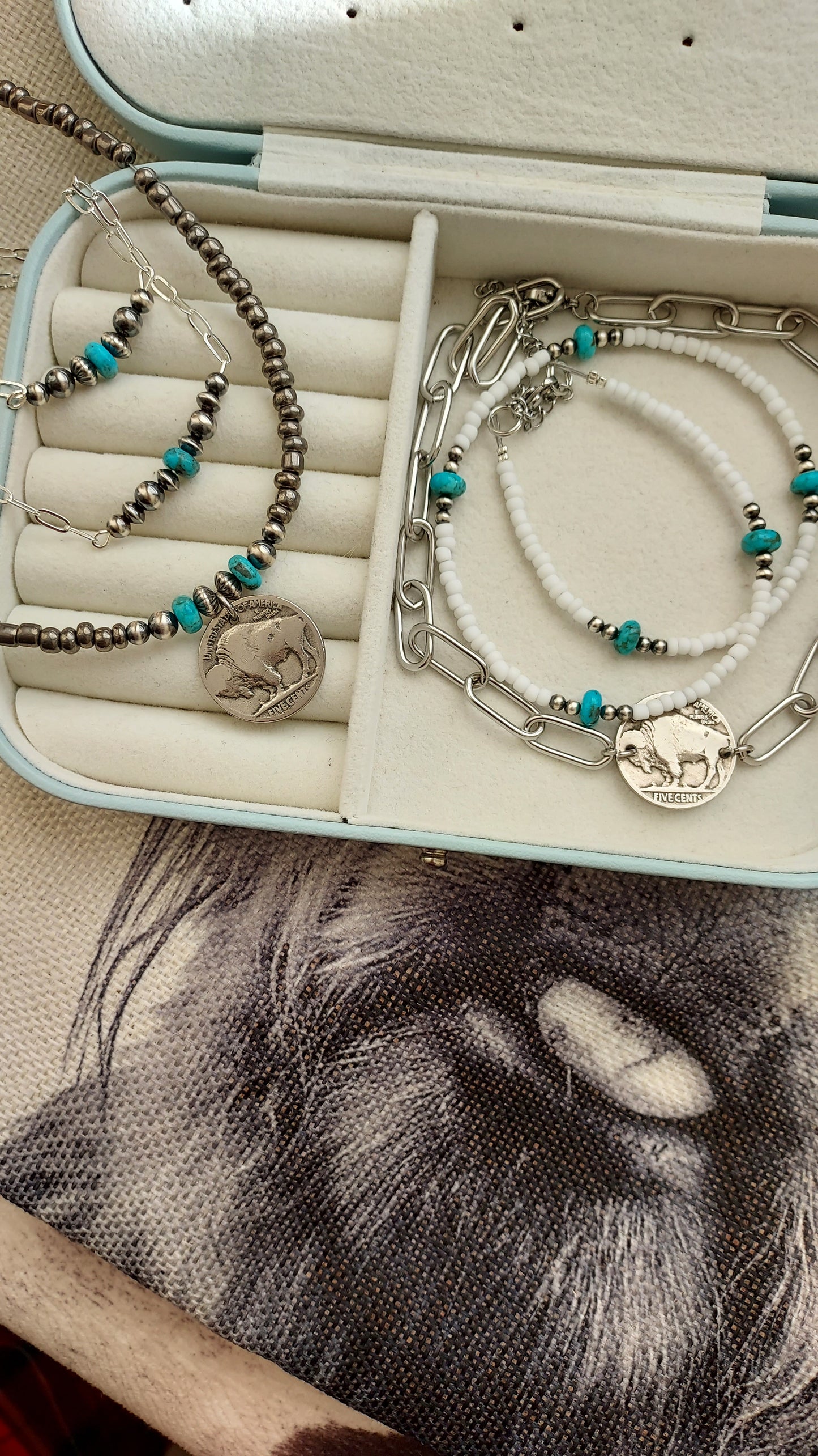 Buffalo coin choker