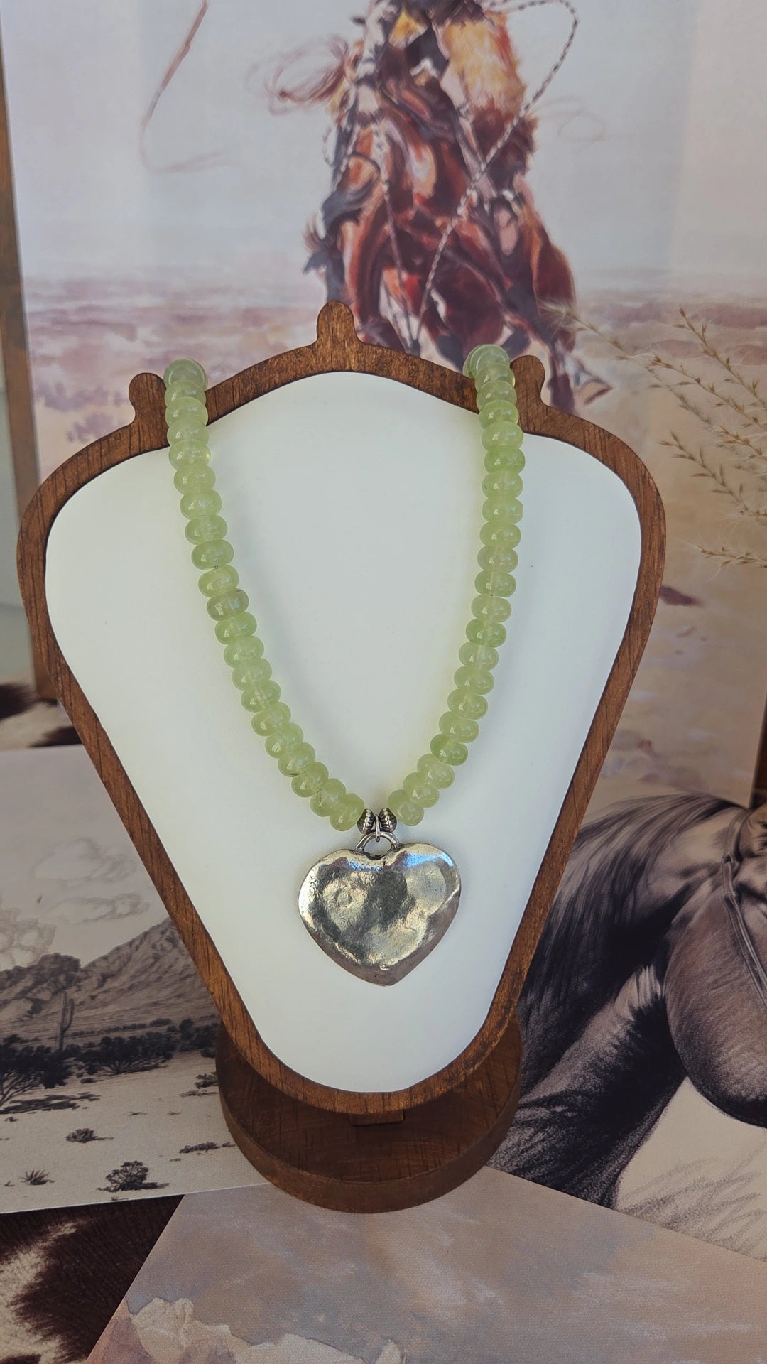 Silver & Sage Necklace🌿