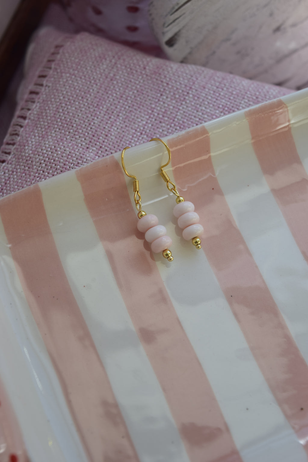 Pretty in pink dangles