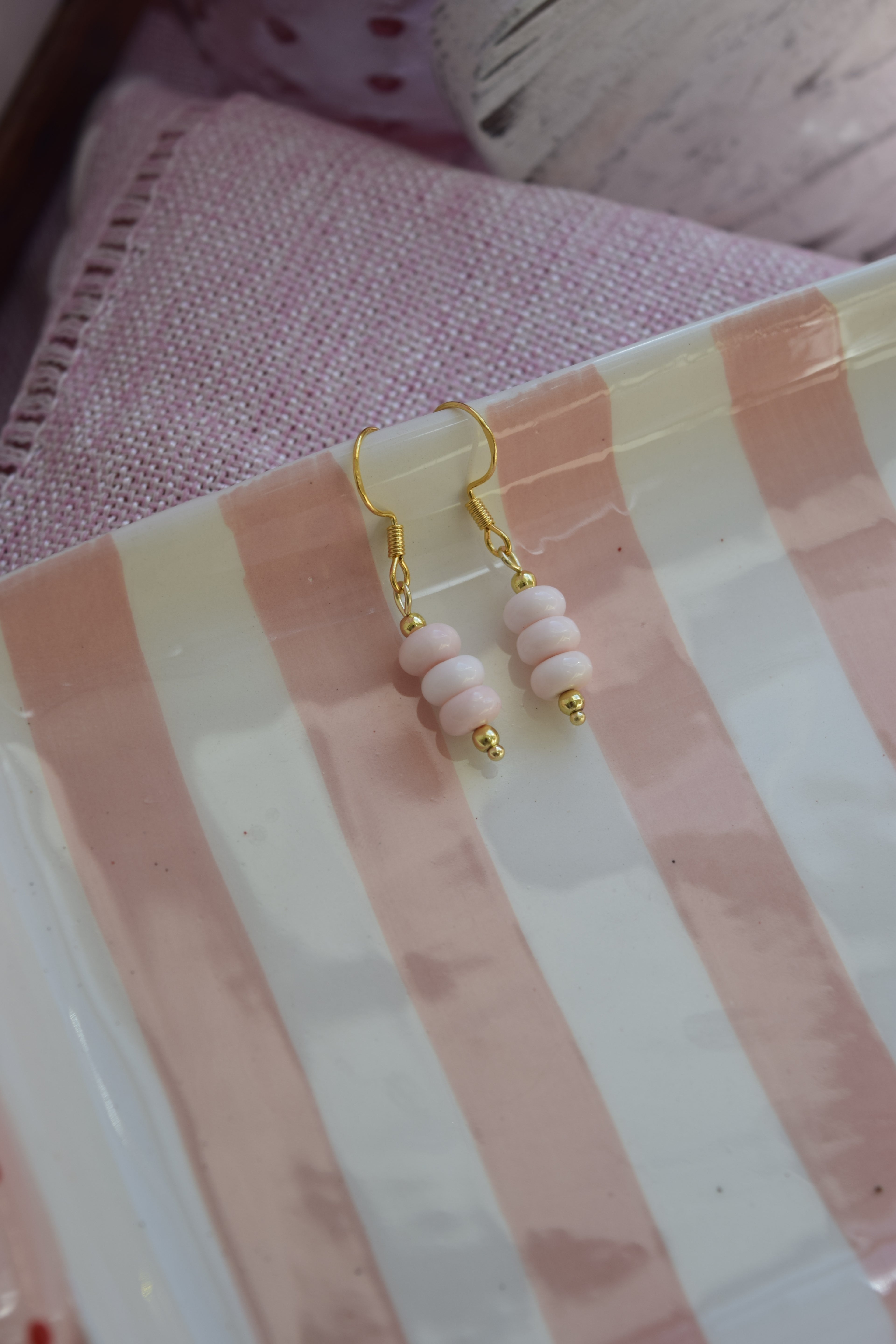 Pretty in pink dangles