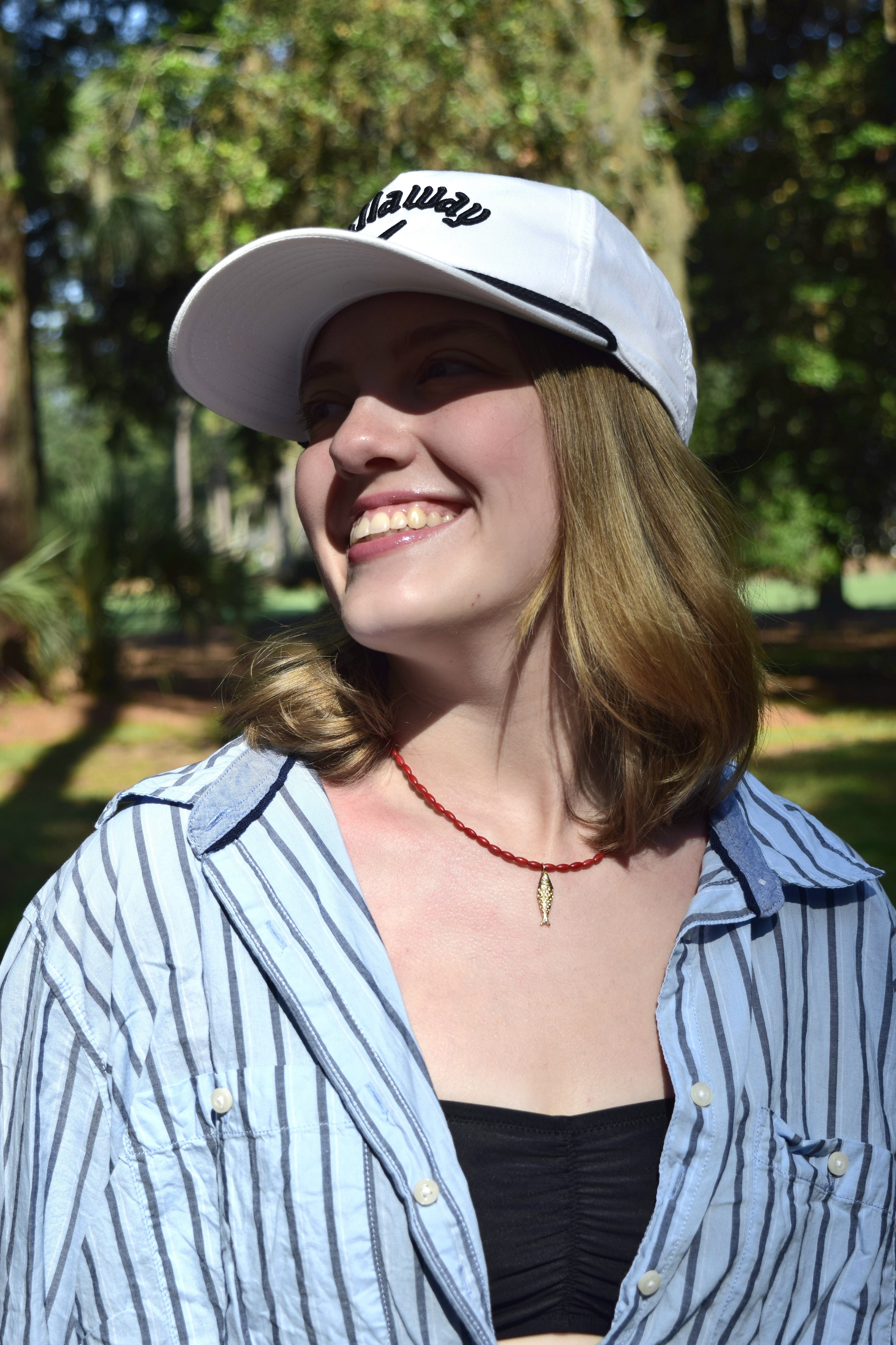 Catch of Faith - Gold Filled & Bamboo Necklace