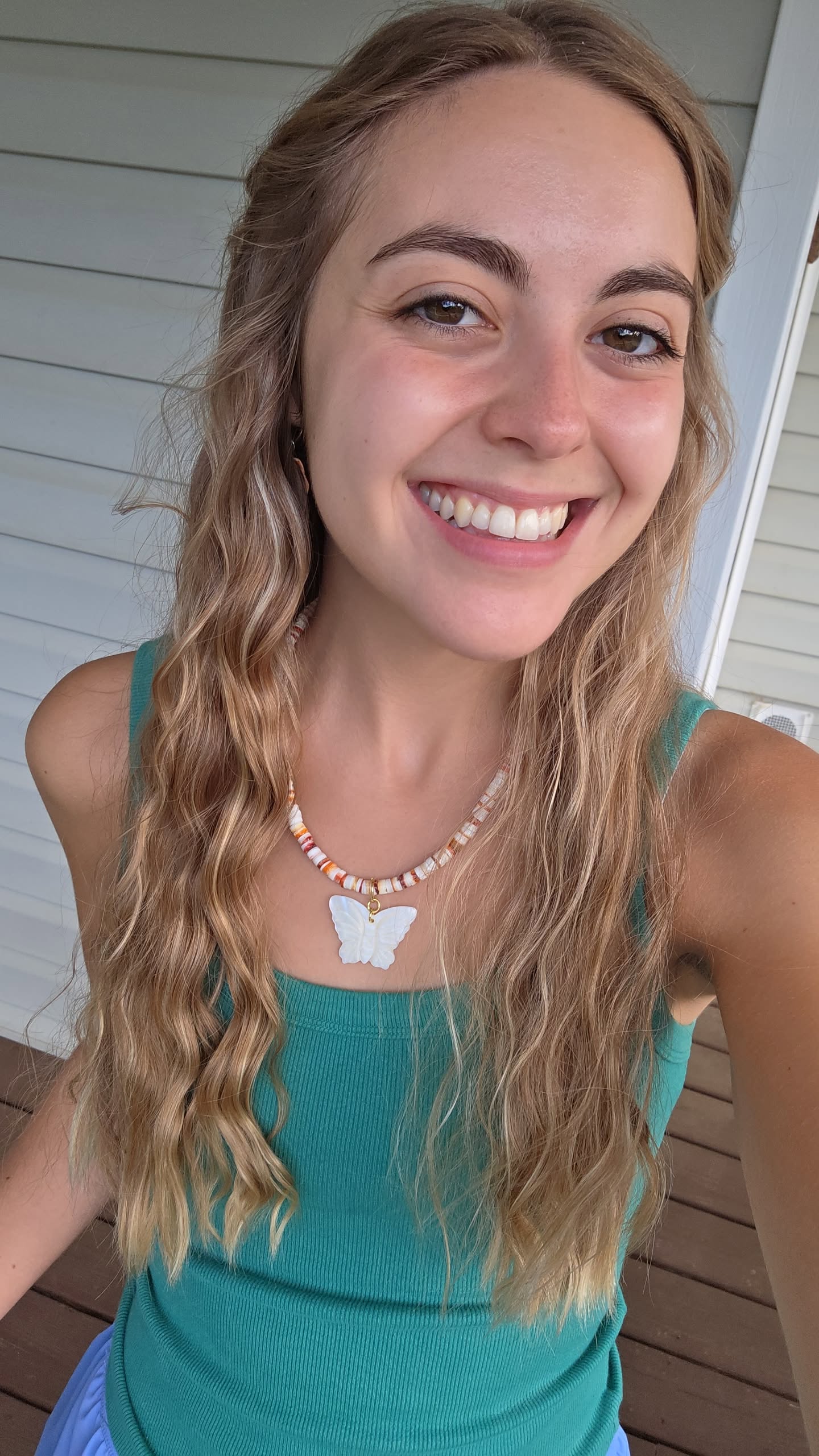 Butterfly Cove -Spiny Oyster & Mother of Pearl necklace