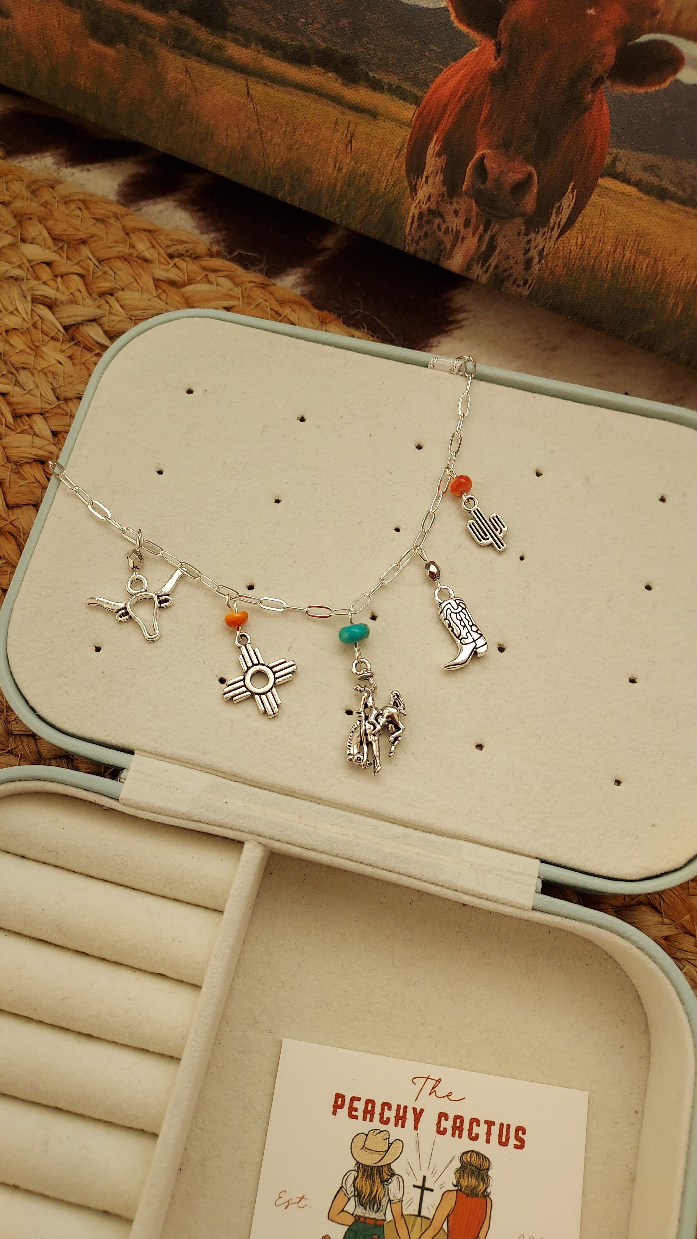 Bless your heart charm necklace