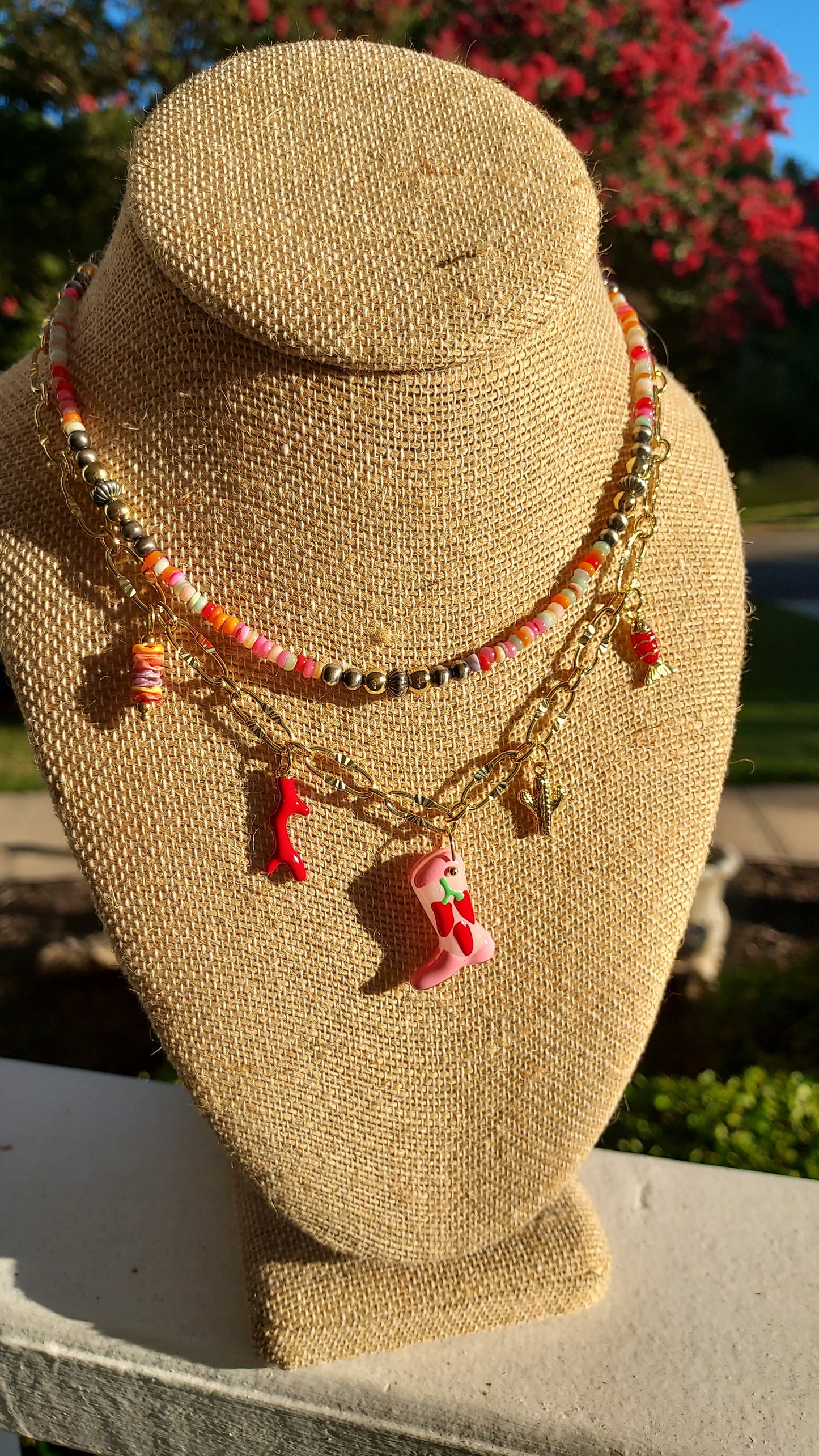 Lady Rossa Charm necklace