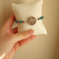 Turquoise on a Buffalo bracelet