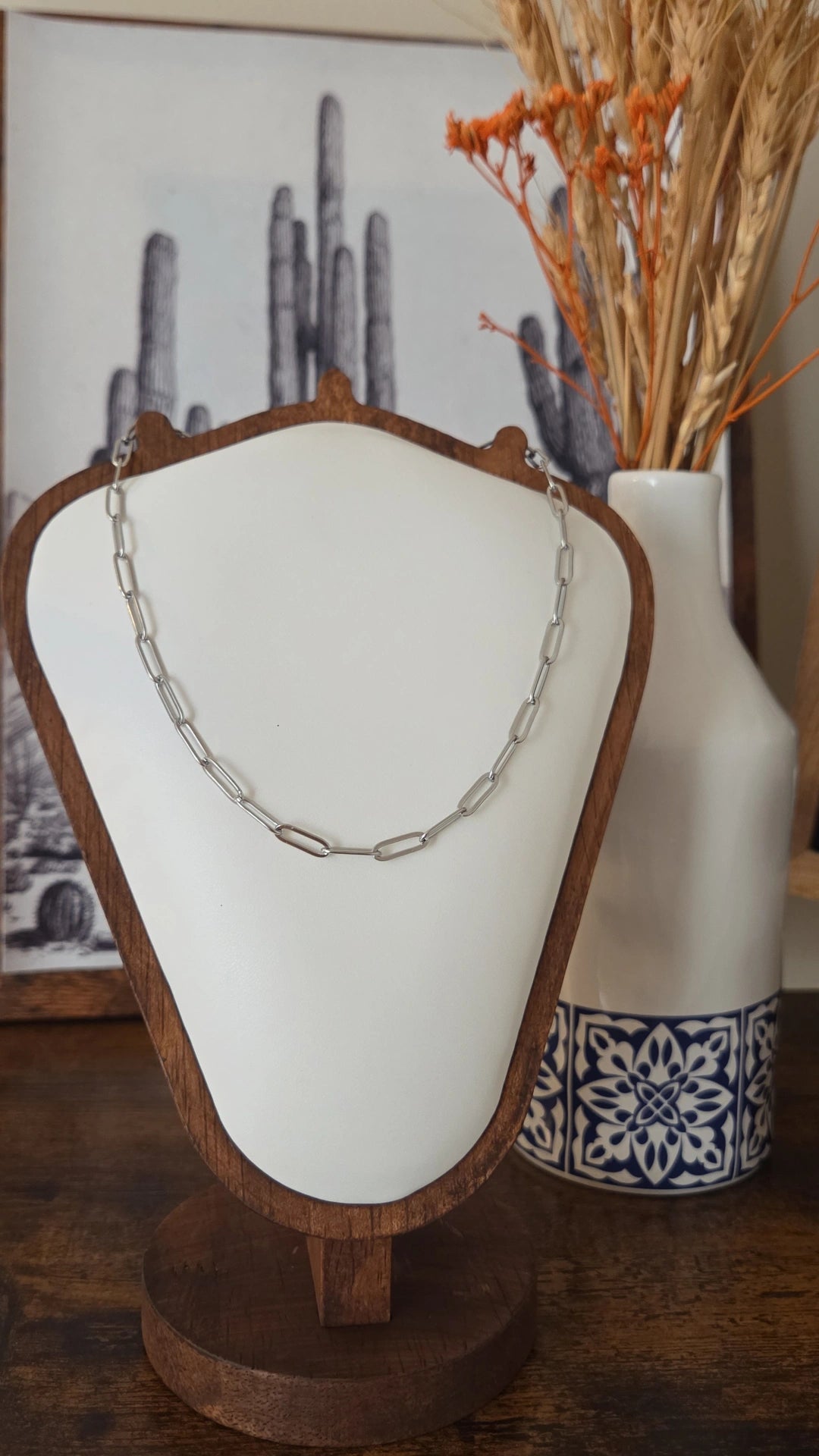 Simple paperclip chain choker