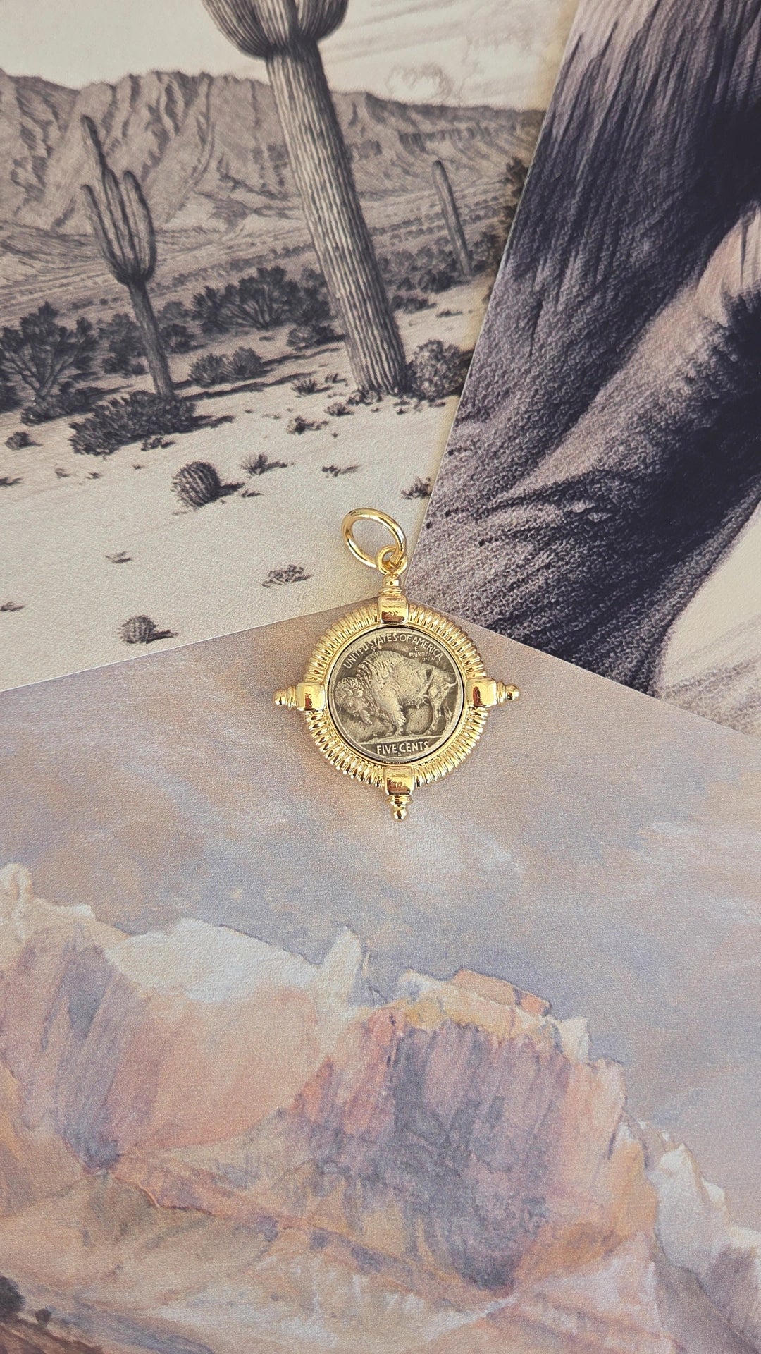 Buffalo Nickel Coin Pendants