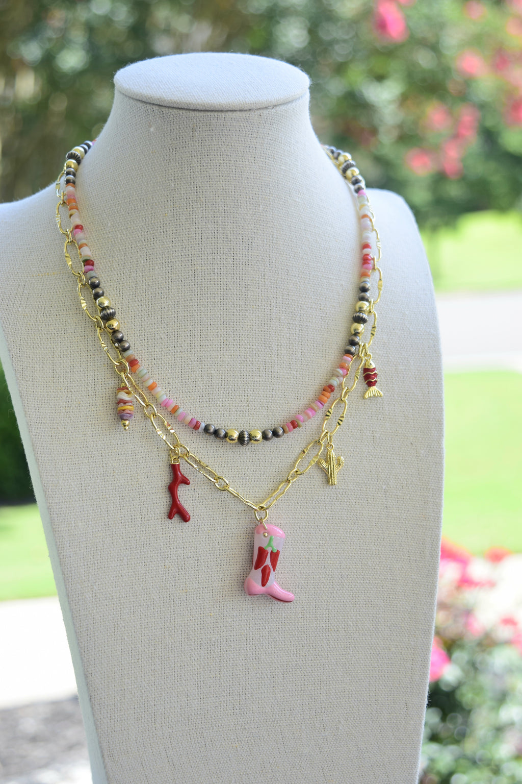 Lady Rossa Charm necklace