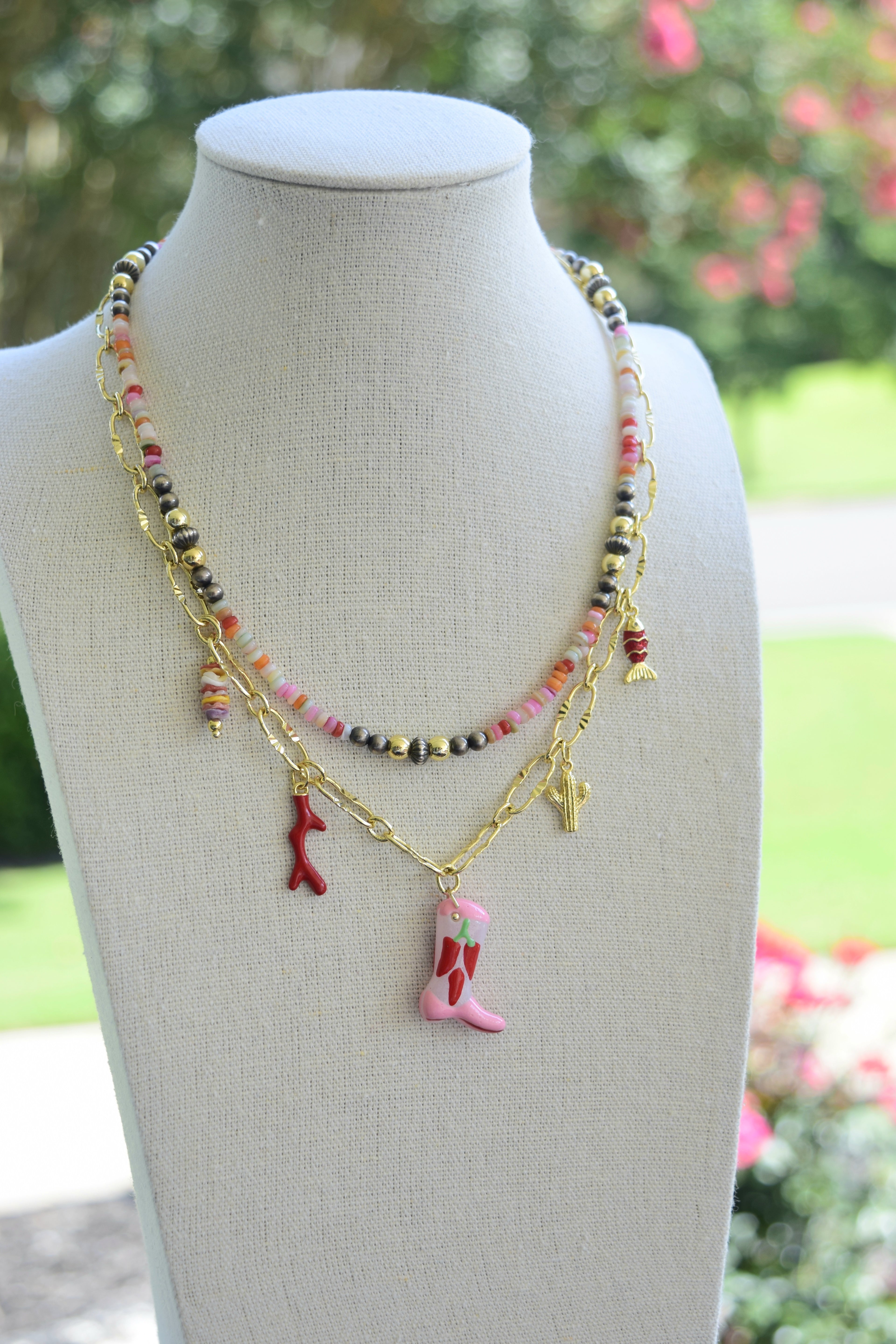 Lady Rossa Charm necklace
