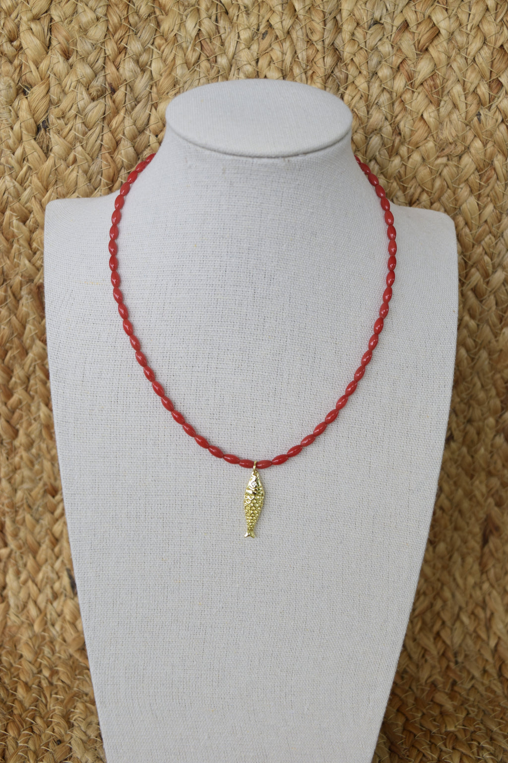 Catch of Faith - Gold Filled & Bamboo Necklace