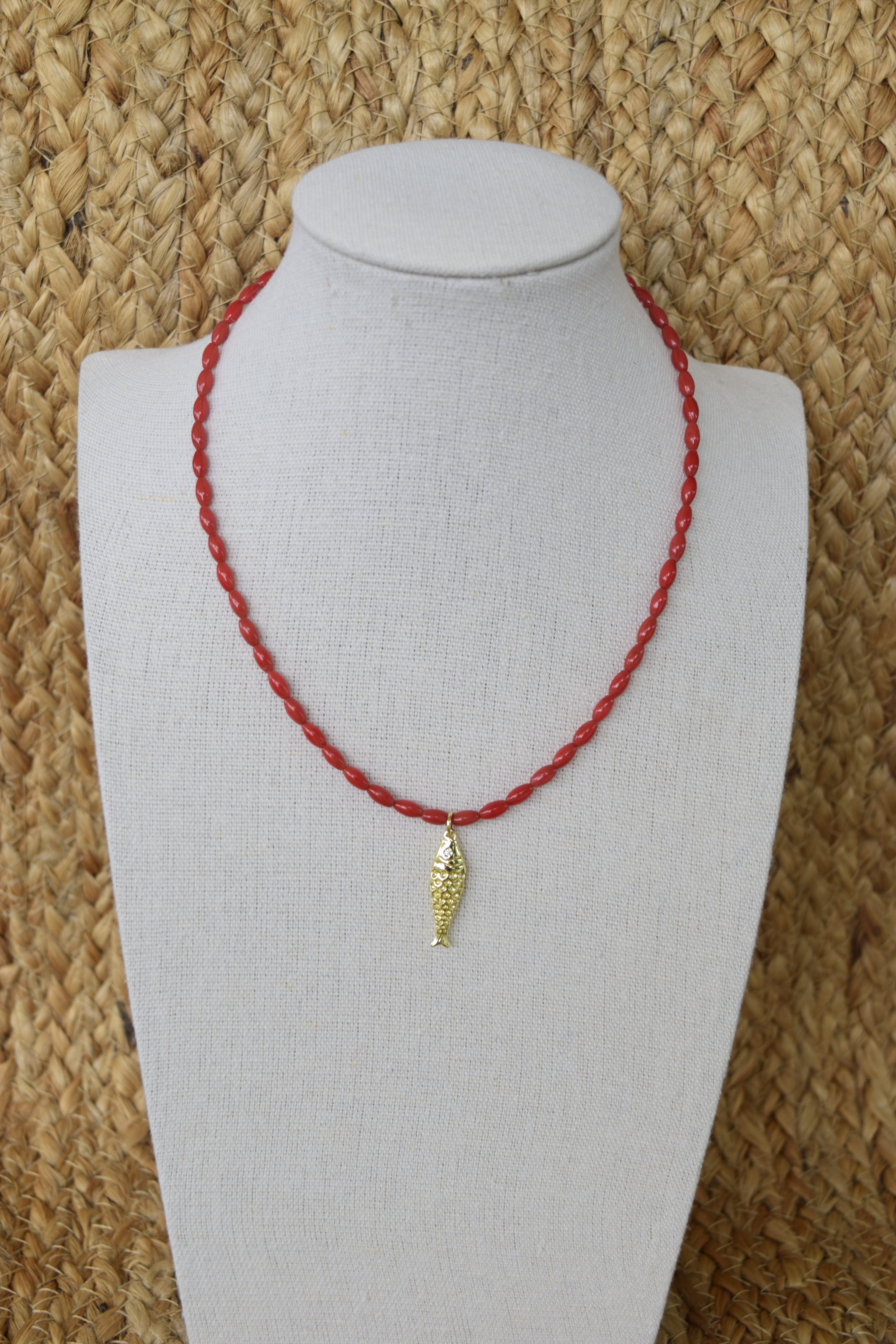 Catch of Faith - Gold Filled & Bamboo Necklace