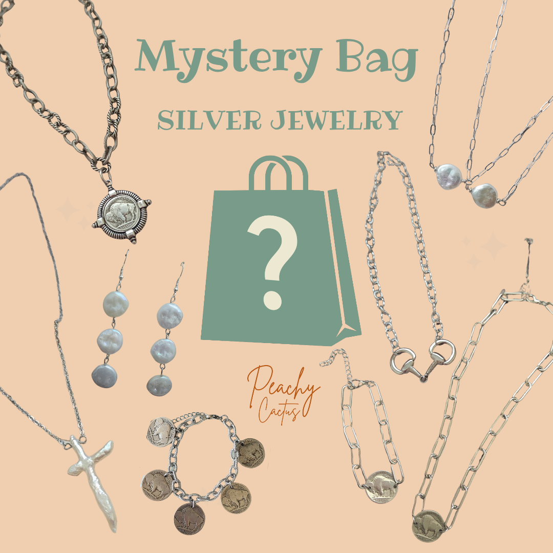 Silver Jewelry Mystery Bag