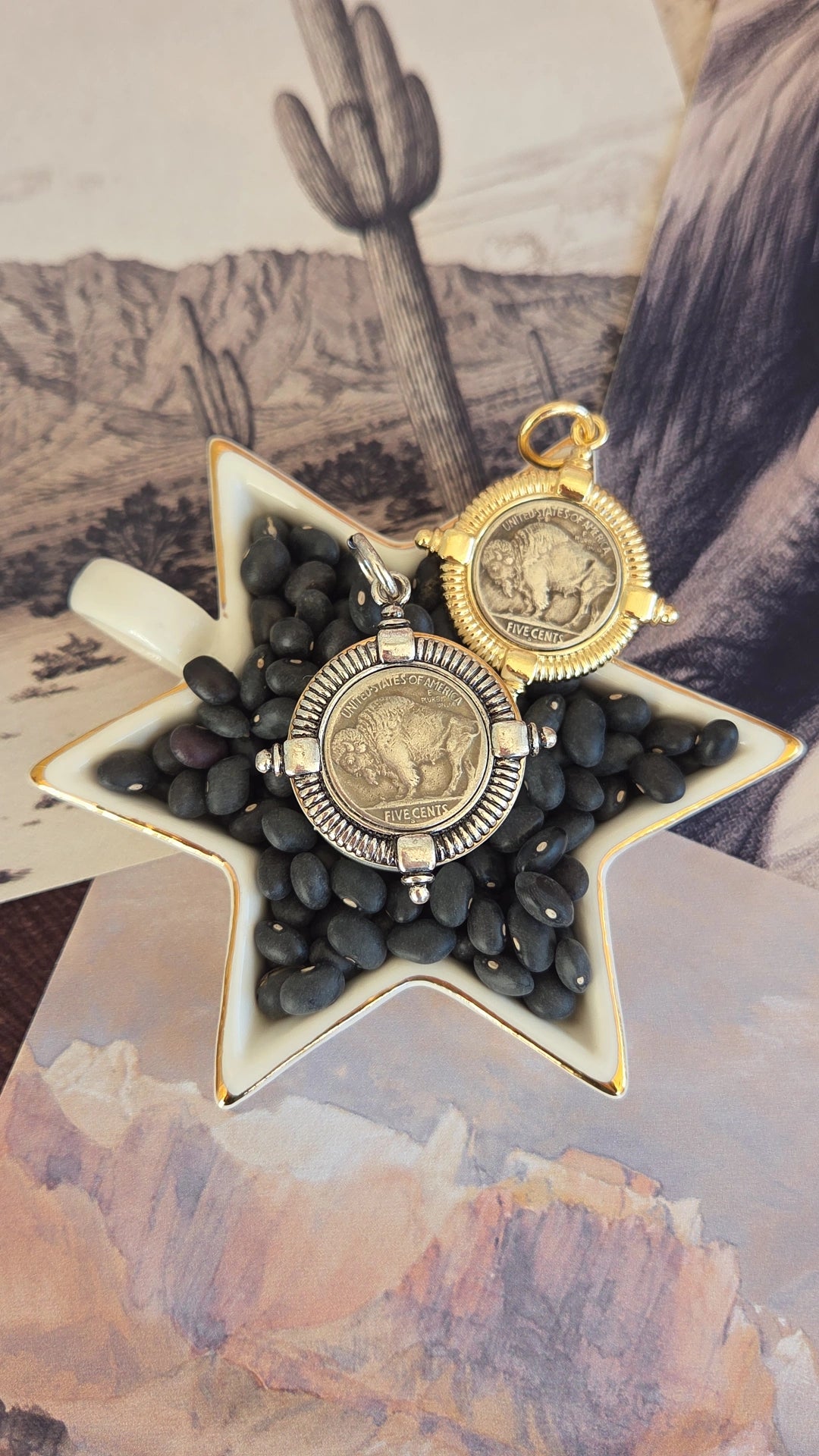 Buffalo Nickel Coin Pendants