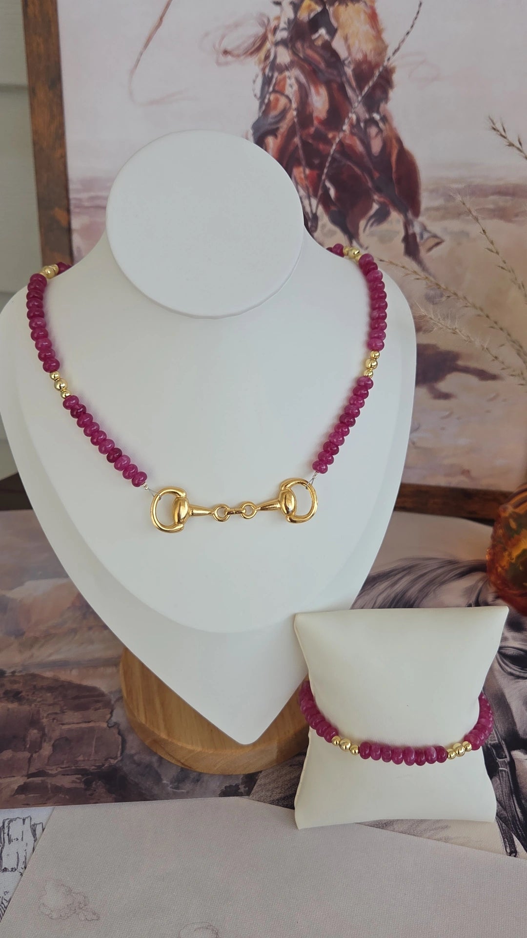 Ruby Reins Bit Set