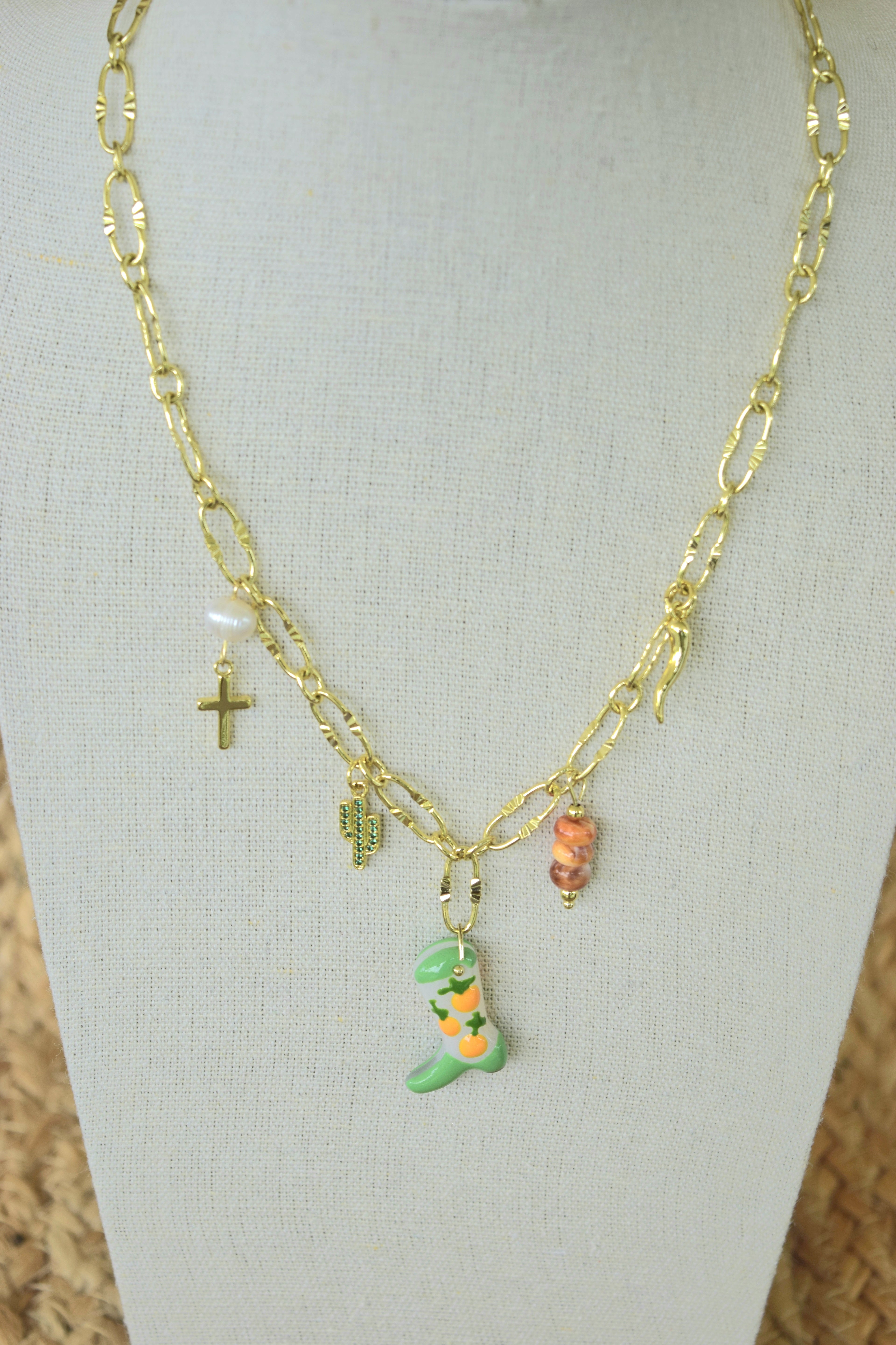 Sweet Arancia Charm Necklace