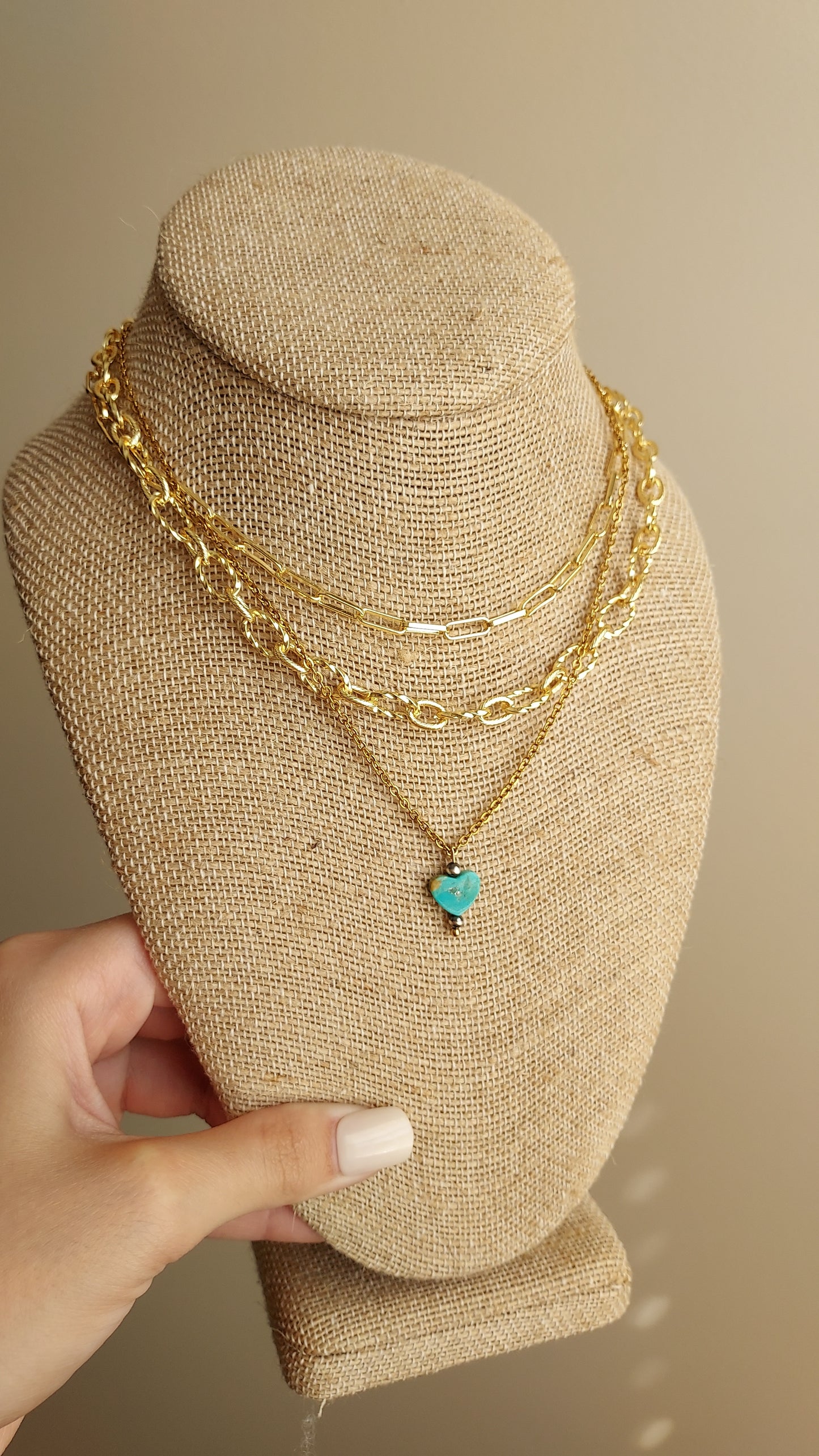 Turquoise heart necklace