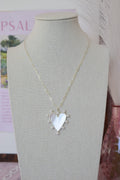 Dainty heart pendant necklace