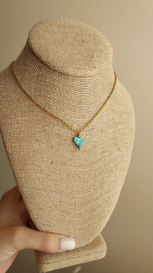 Turquoise heart necklace