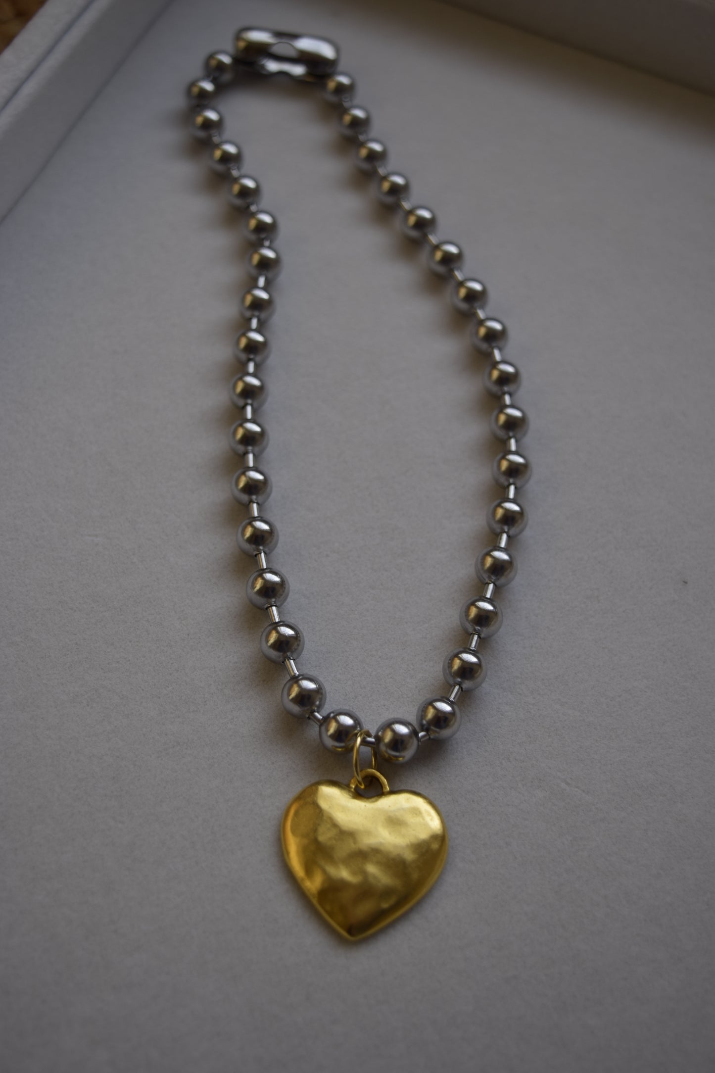 Chunky Statement Heart Necklace