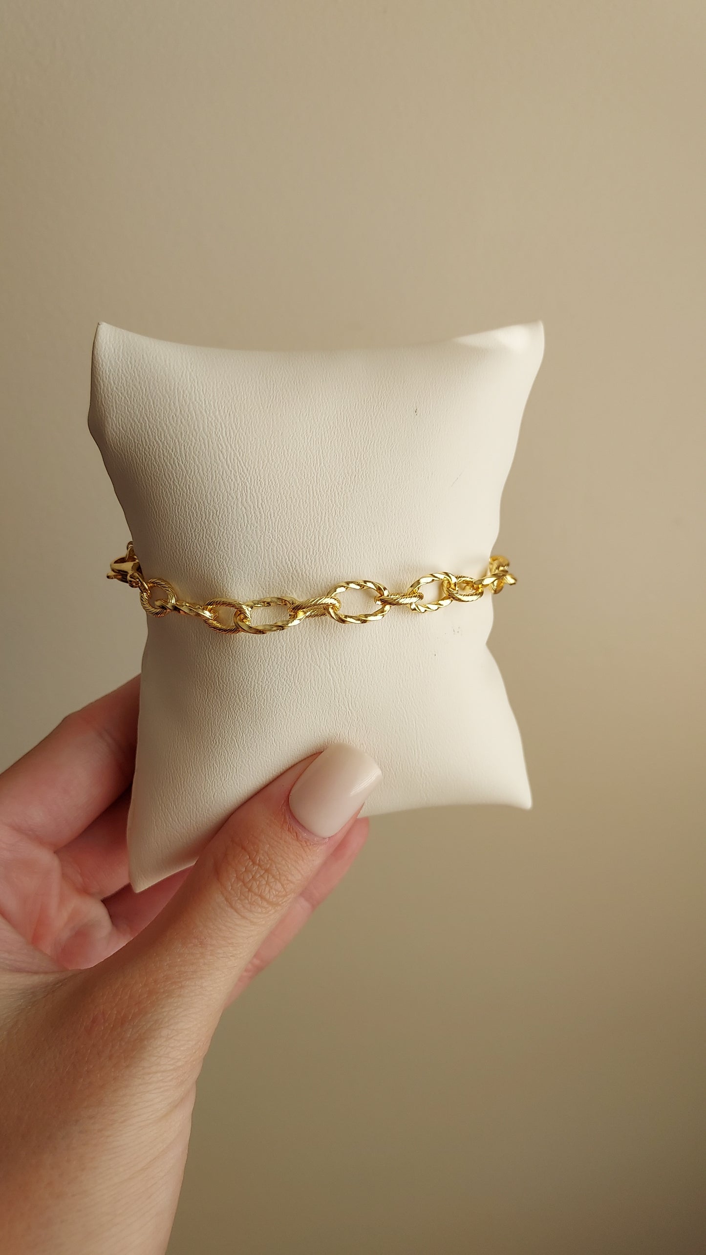Golden rope bracelet