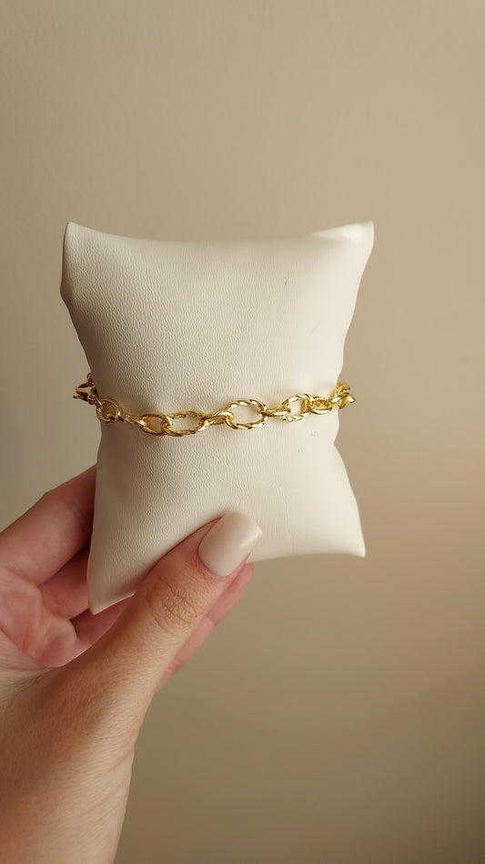 Golden rope bracelet