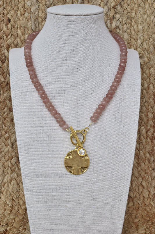 Cross & The Lords Prayer pendant necklace