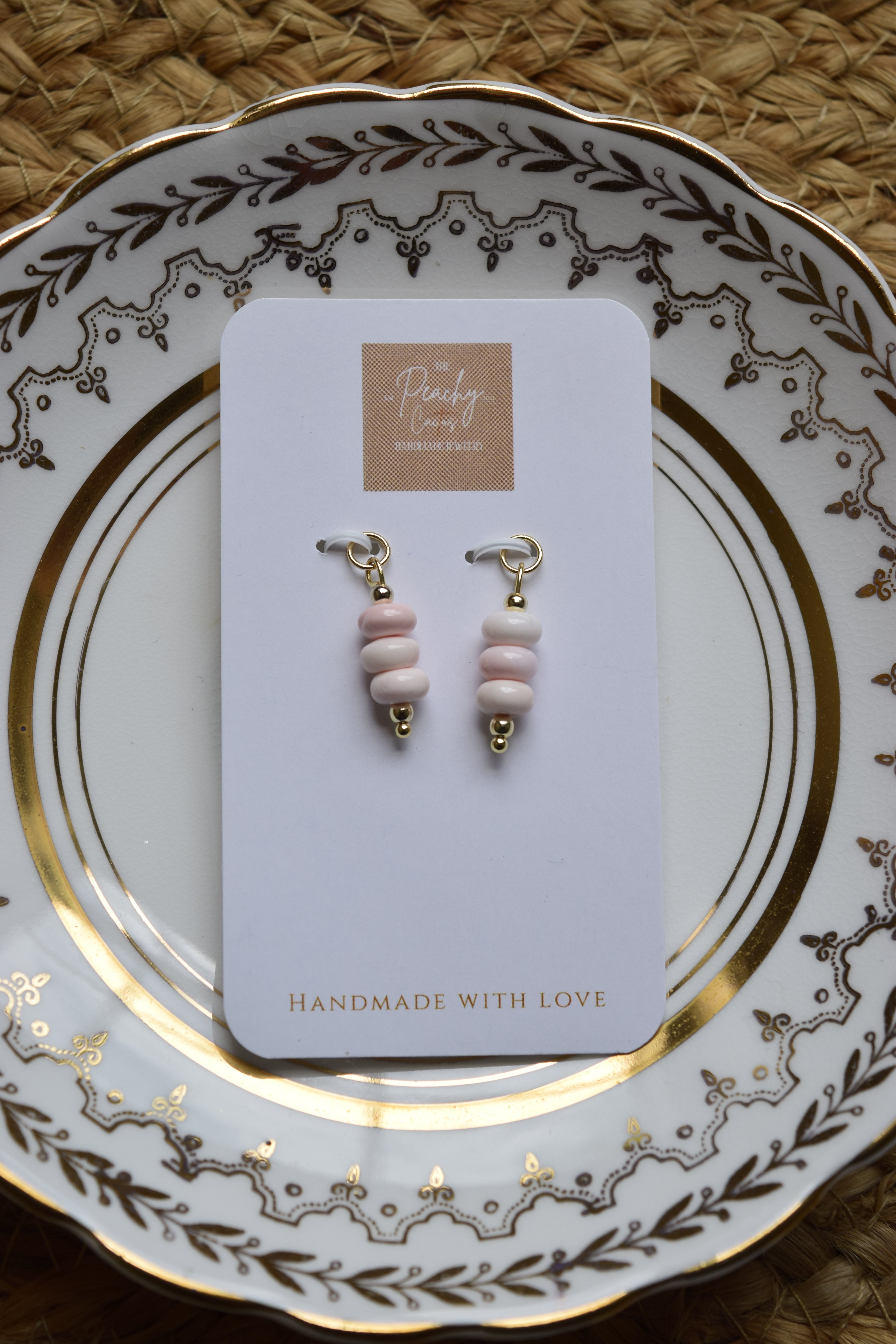 Pretty in pink Hoop Charms