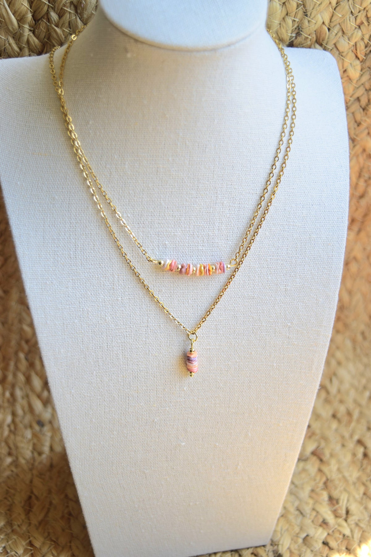 Golden il Lido Drop Necklace- LAST CHANCE