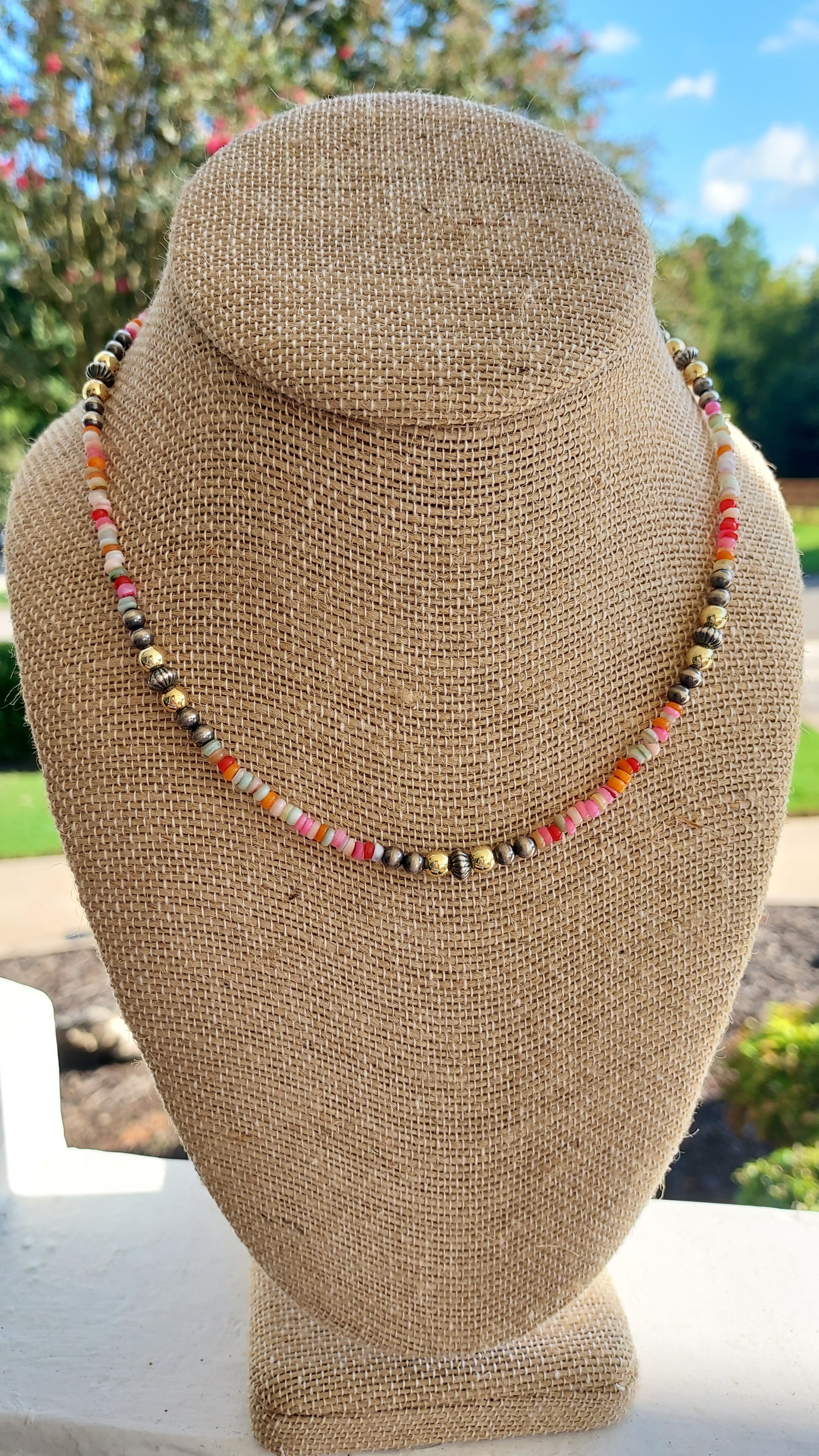 Fiori e spurs necklace