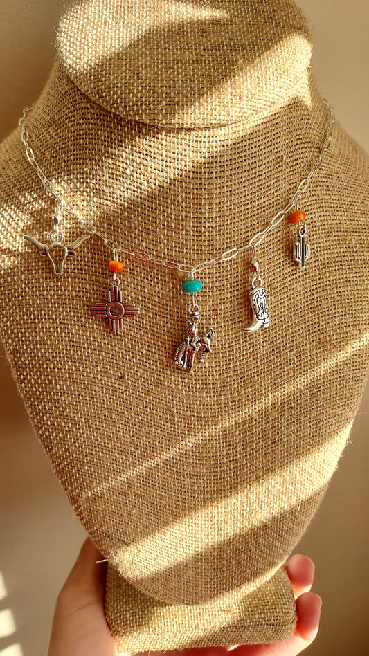 Bless your heart charm necklace