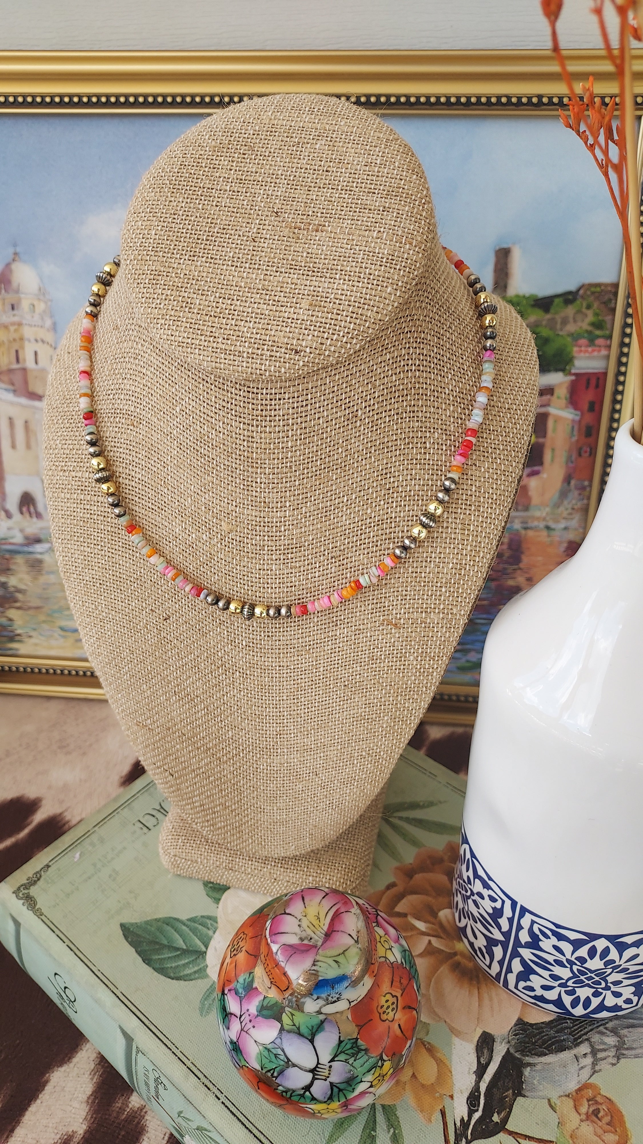 Fiori e spurs necklace