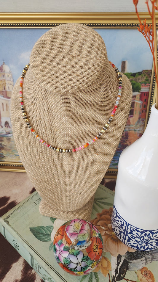 Fiori e spurs necklace