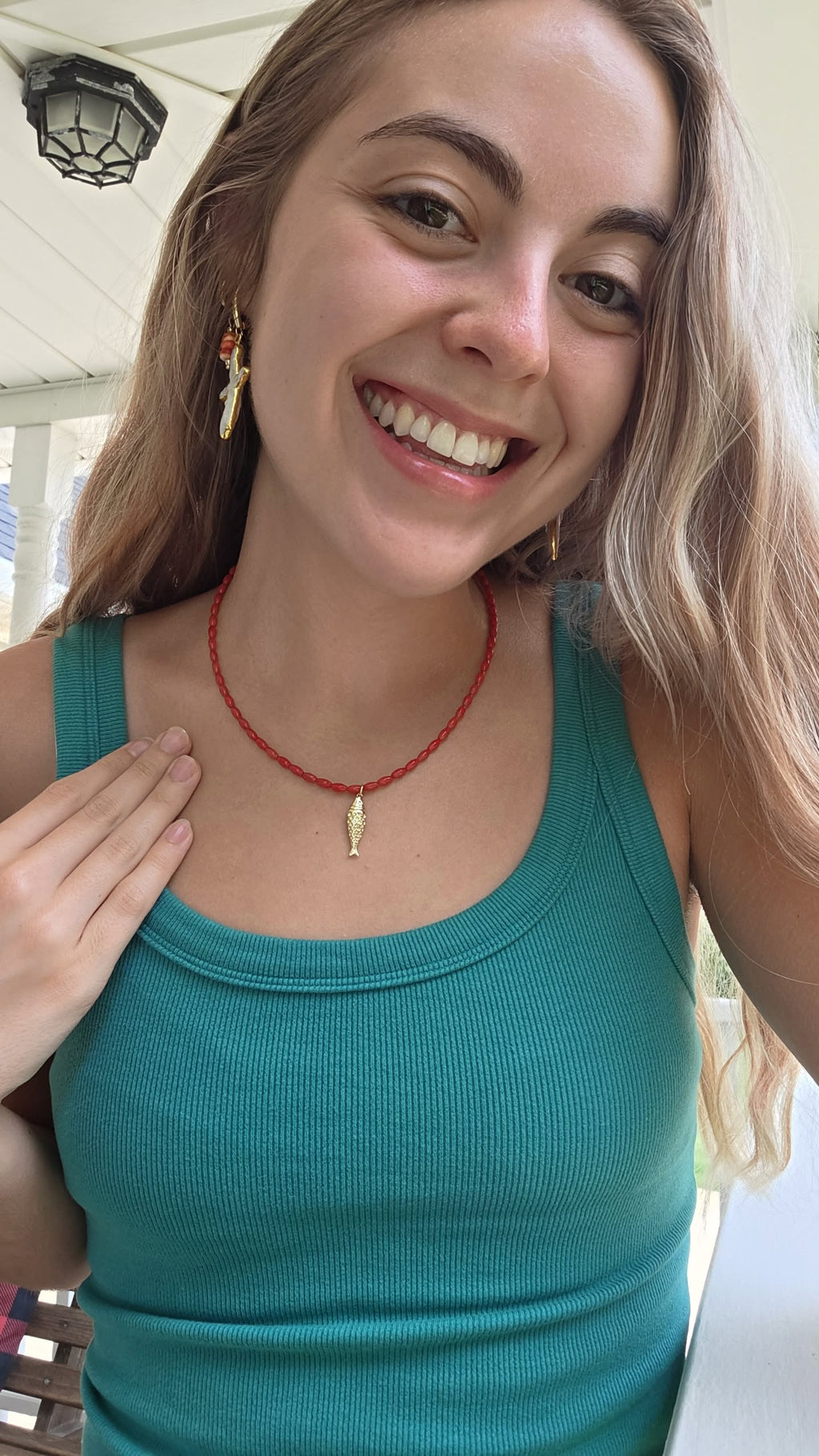 Catch of Faith - Gold Filled & Bamboo Necklace