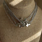 Dainty cross choker