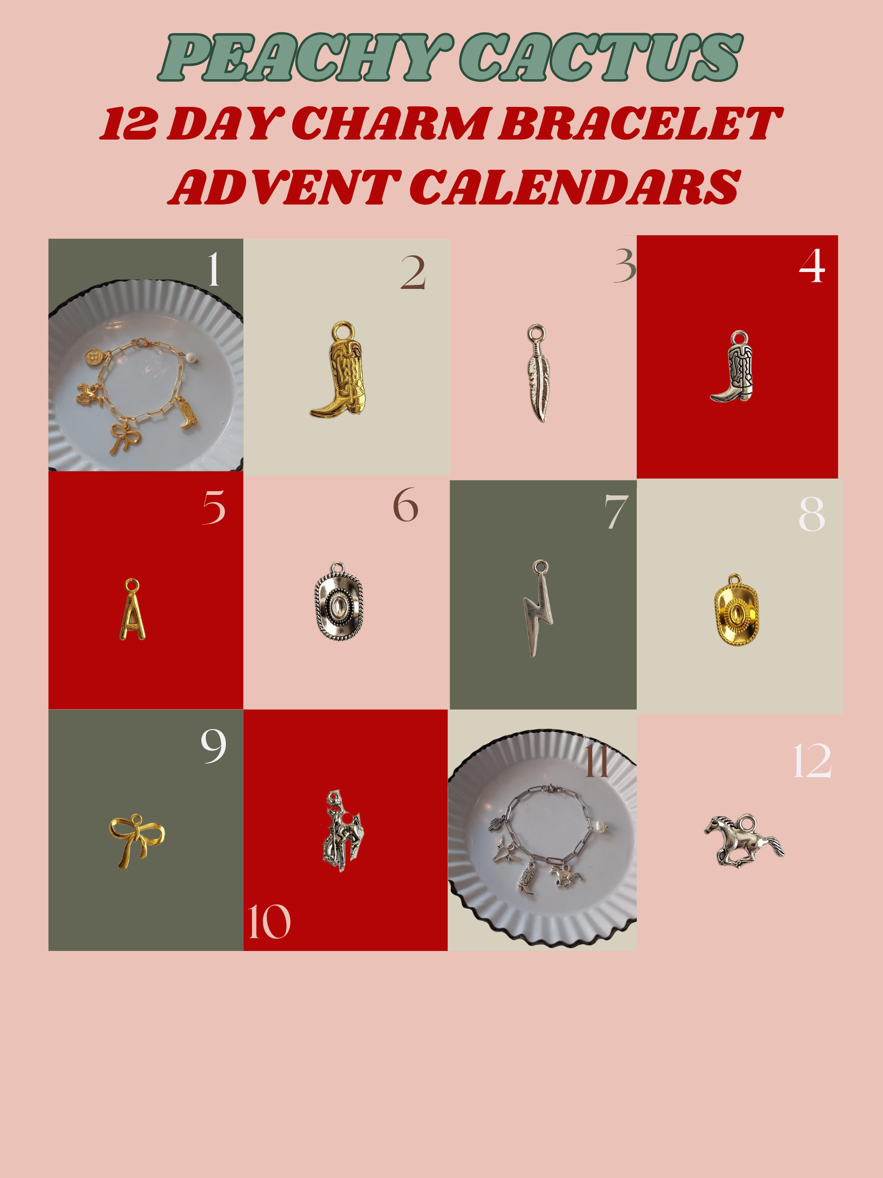 12 day charm bracelet advent