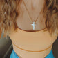 Dainty cross necklace